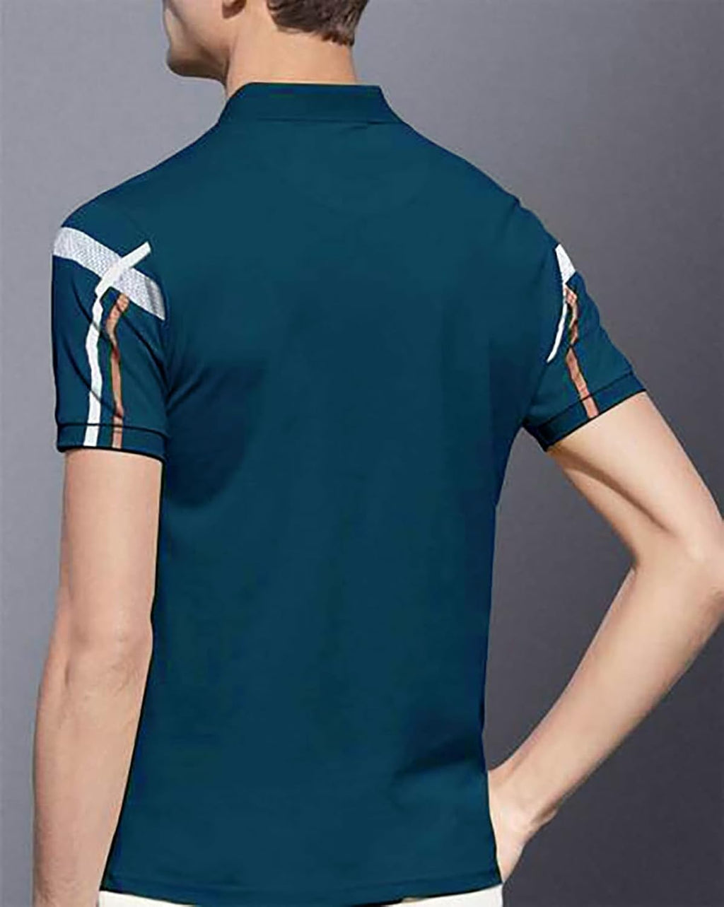 AUSK Mens Polo Colorblock Regular Fit T Shirt-3