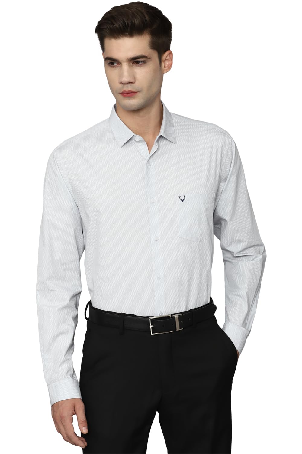 Allen Solly Men's Solid Regular Fit Shirt
