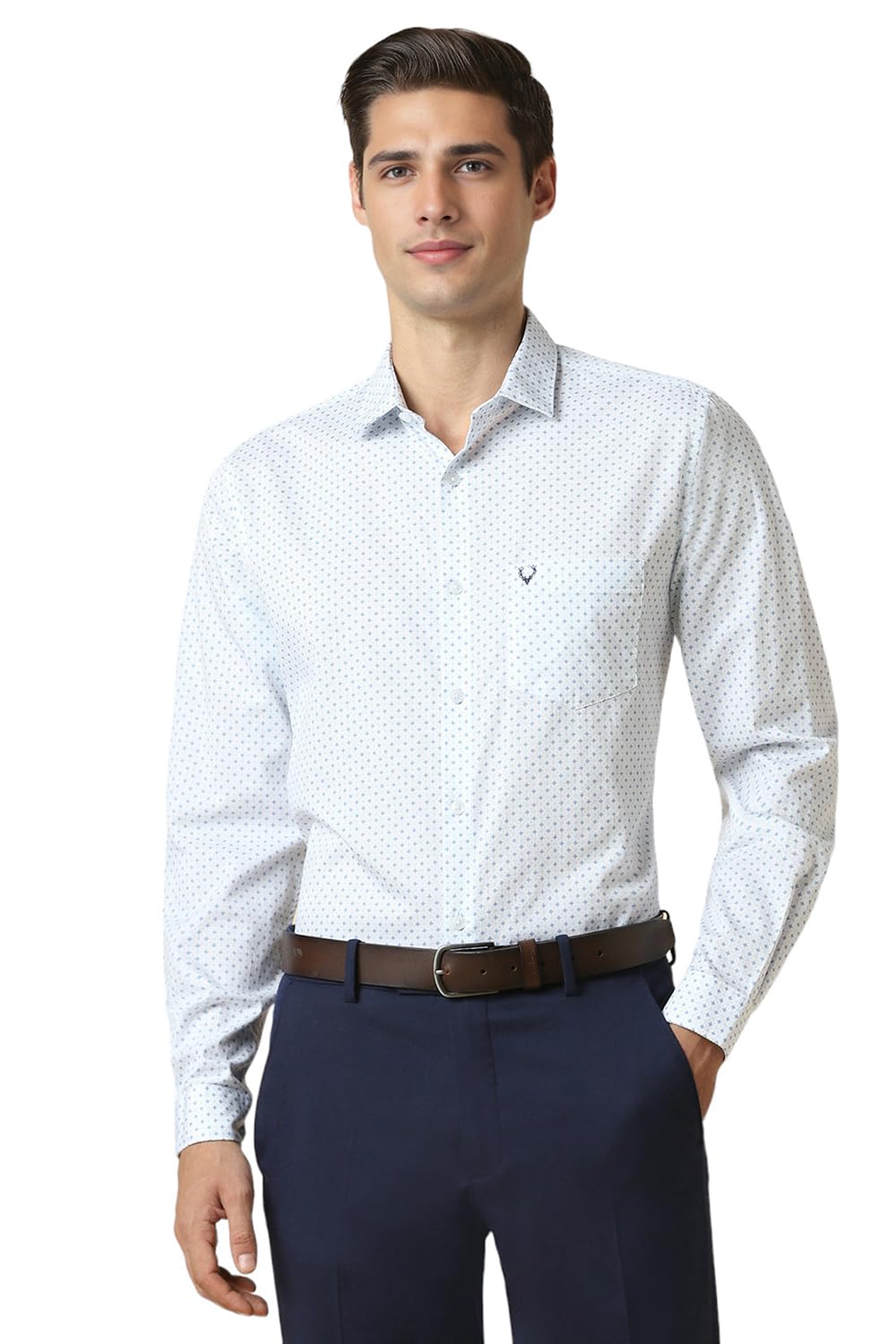 Allen Solly Men's Solid Slim Fit Shirt