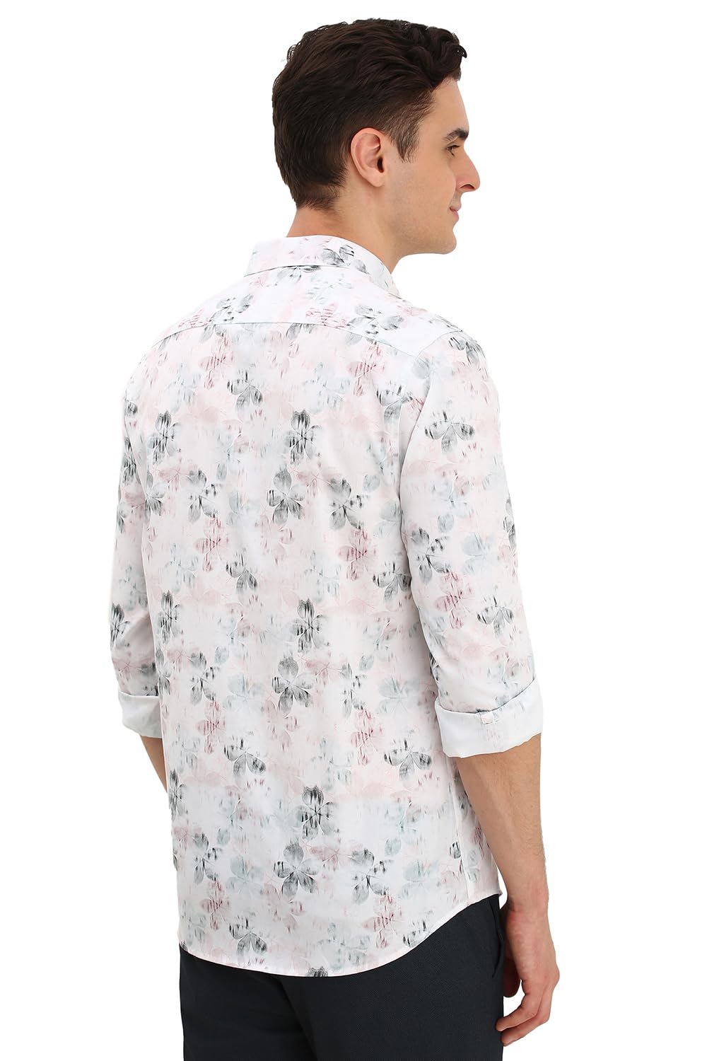 Allen Solly Men's Solid Classic Fit Dress Shirt