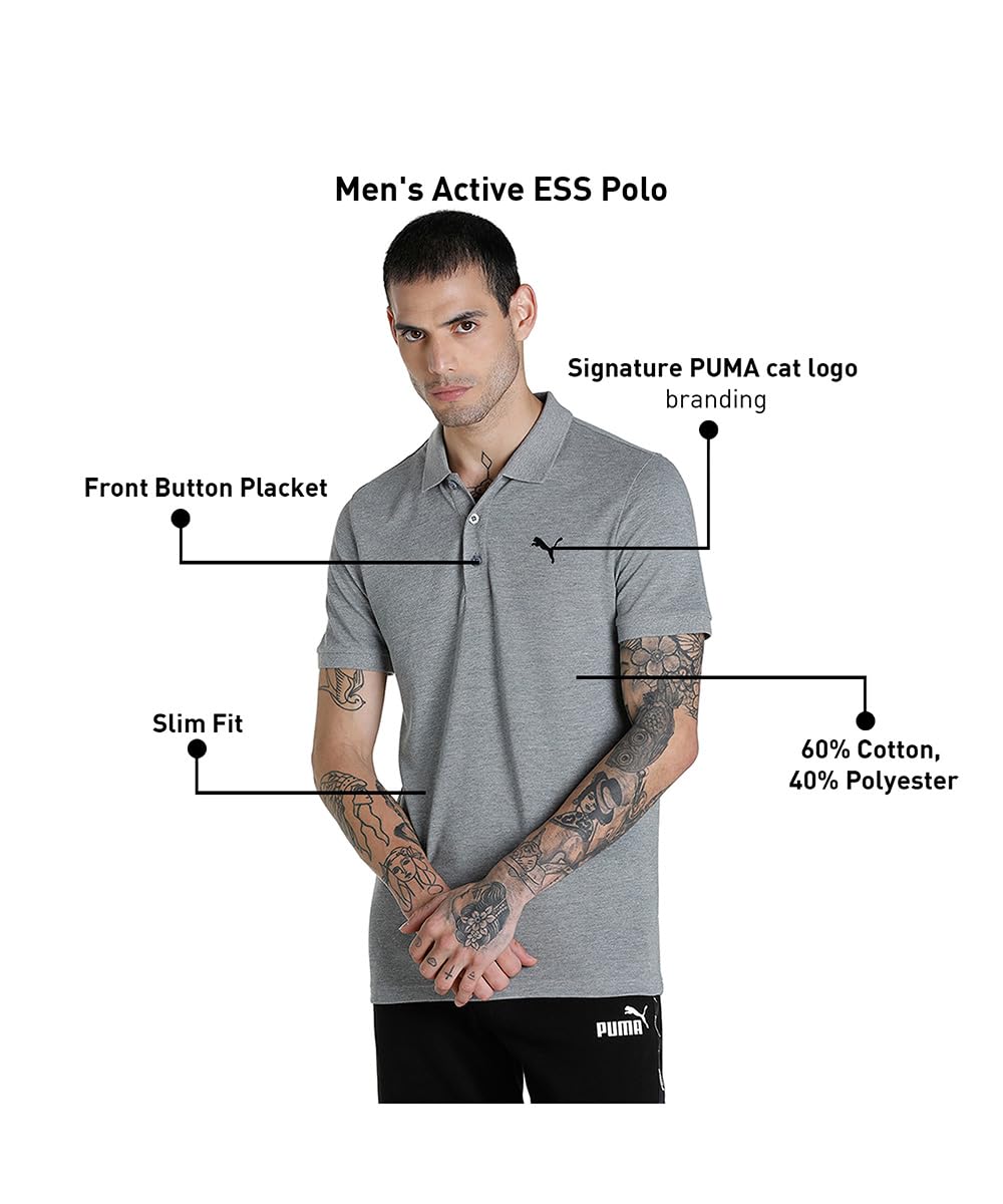 Puma Men's Letter Print Regular Fit T Shirt