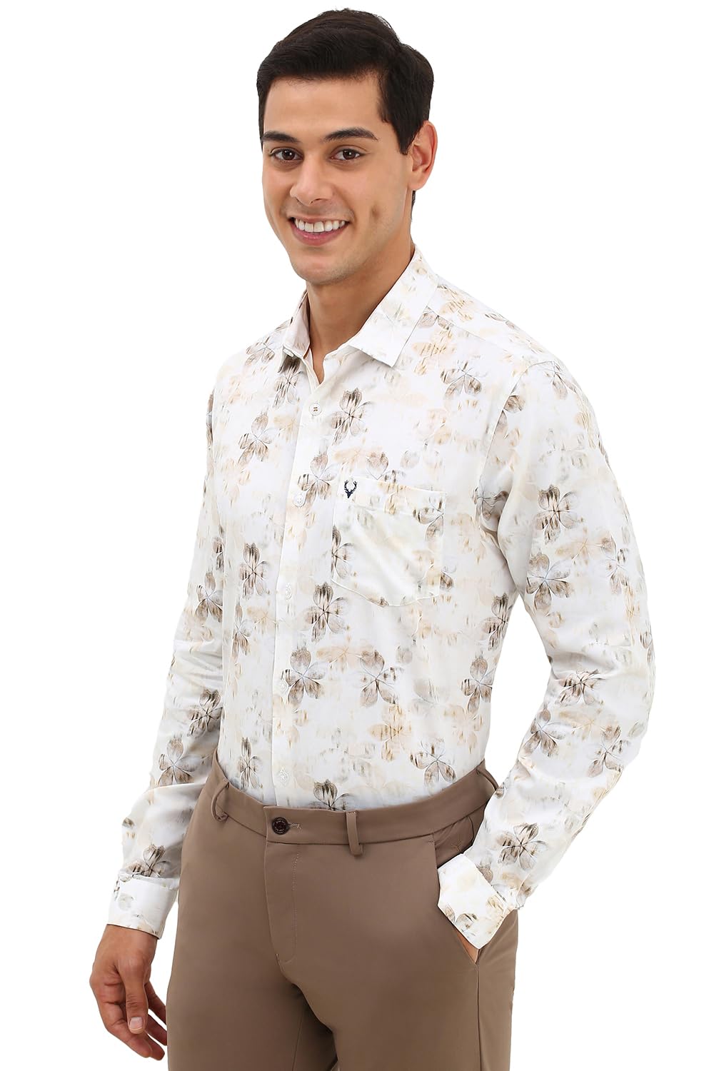 Allen Solly Men's Printed Slim Fit Shirt