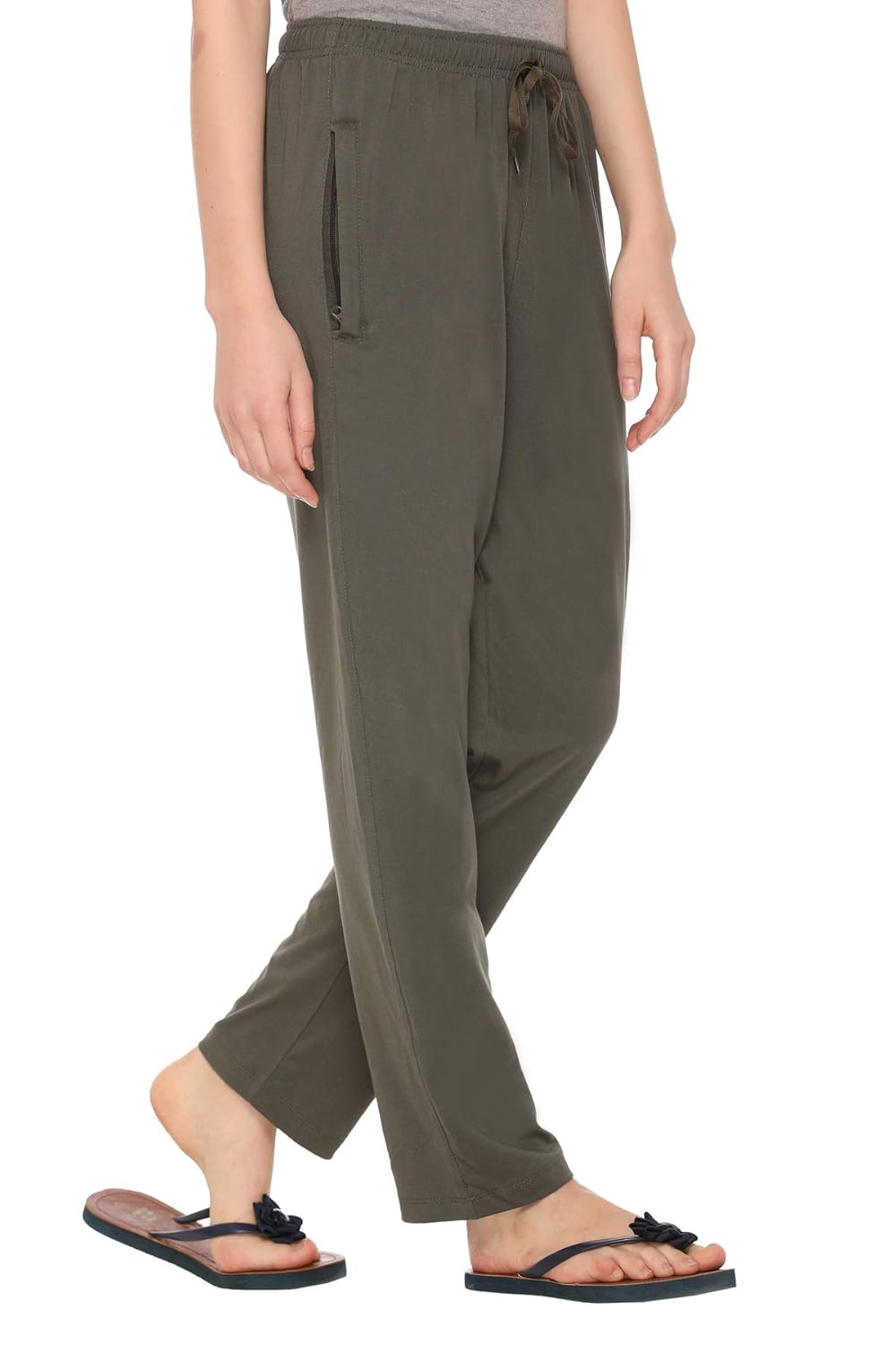 CUPID Women Relaxed Fit Cotton Lounge Pants, Comfortable Track Pant