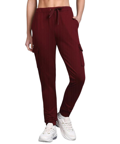Alan Jones Clothing Women's Cargo Slim Fit Joggers Track Pants