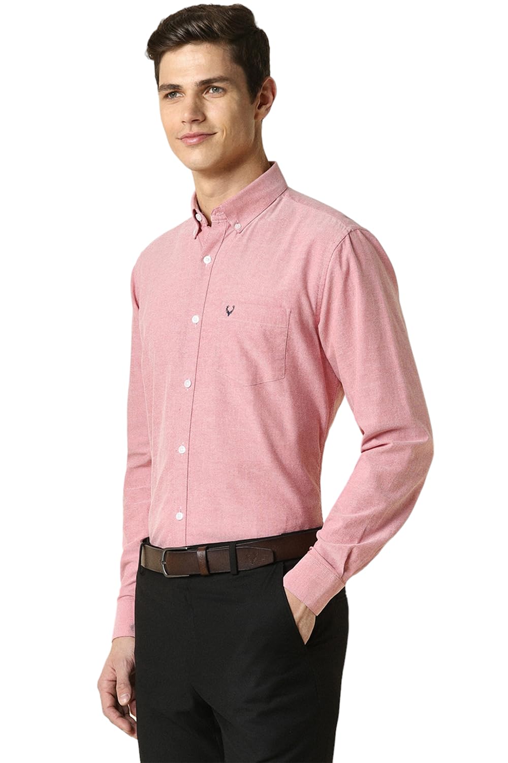 Allen Solly Men's Solid Slim Fit Shirt