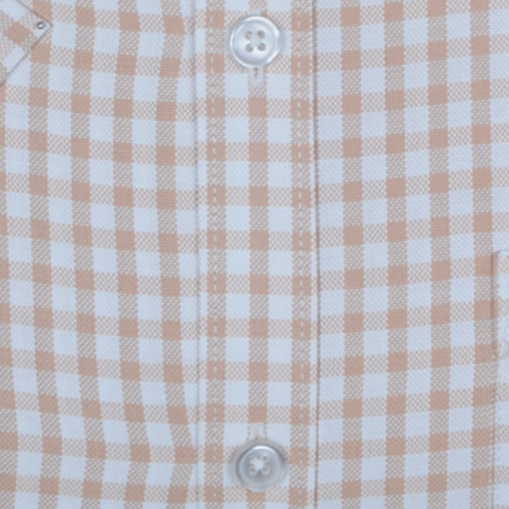 Accox Men's Cotton Checkered Formal Shirt (B0CX2573D4)