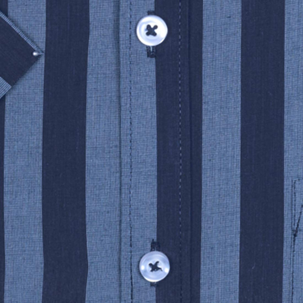 Accox Men's Cotton Striped Formal Shirt (B0D7VSGLNN)