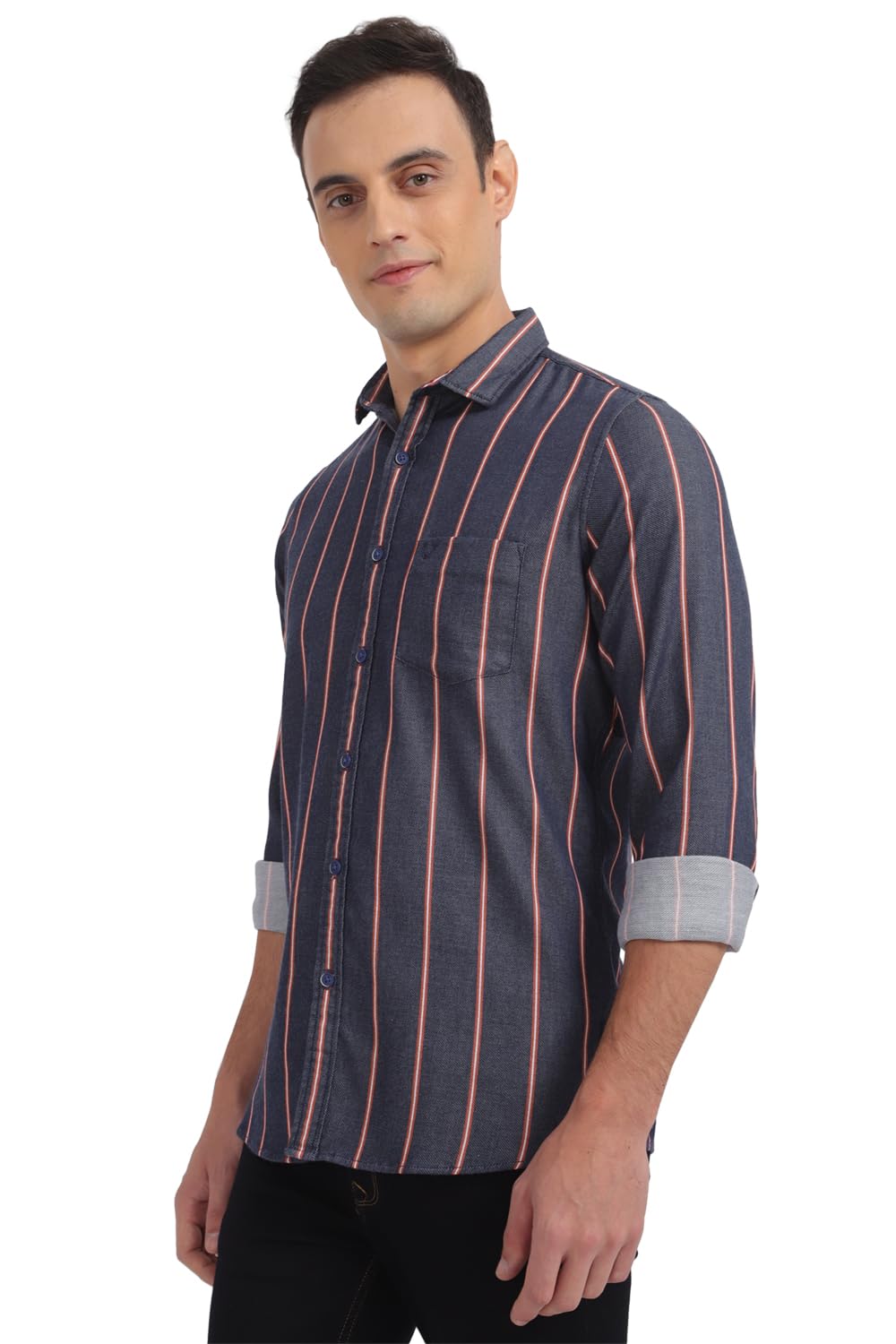 Allen Solly Men's Striped Regular Fit Shirt