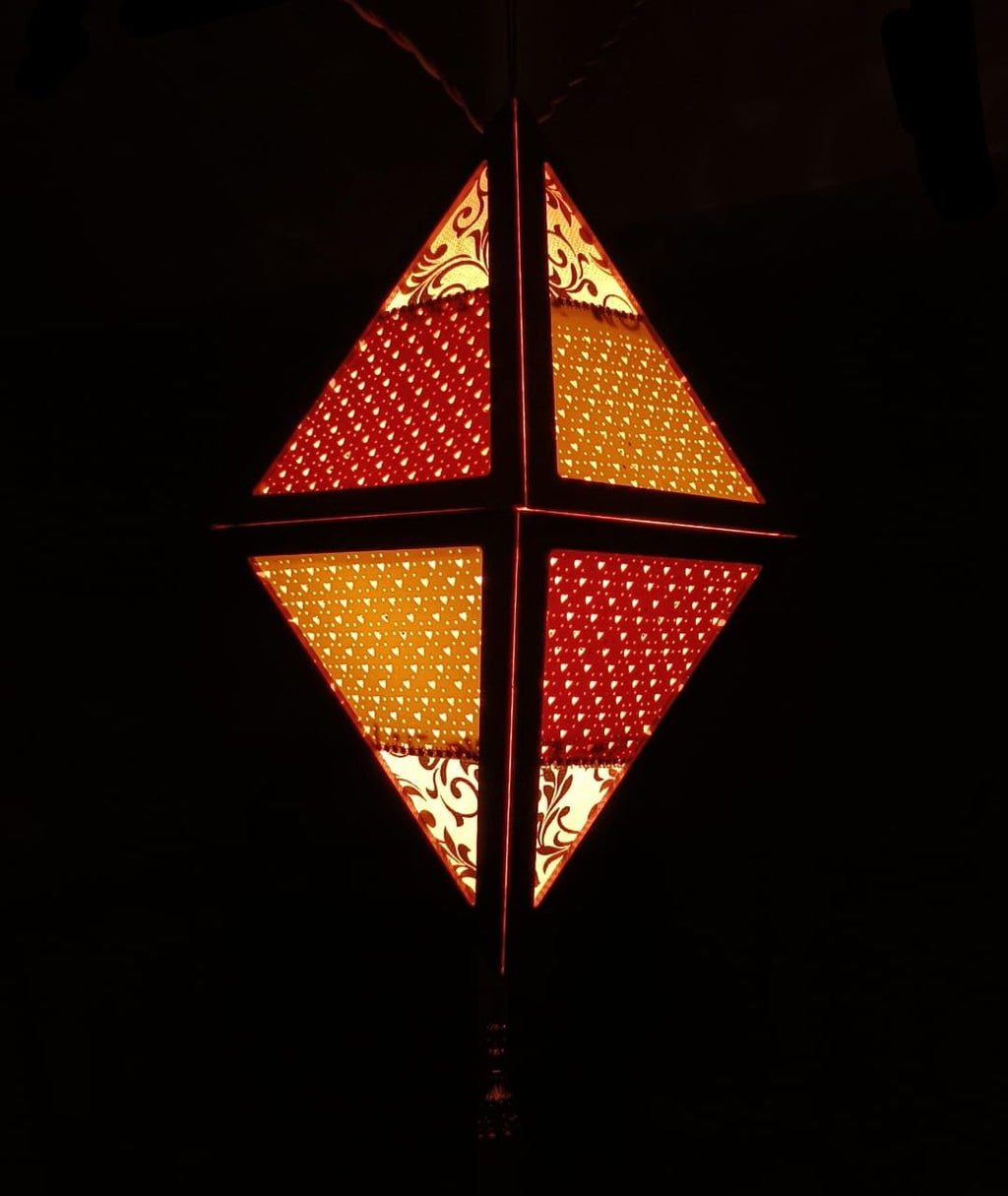 Foldable Diwali Lantern - Diamond - by Infinite Inclinations