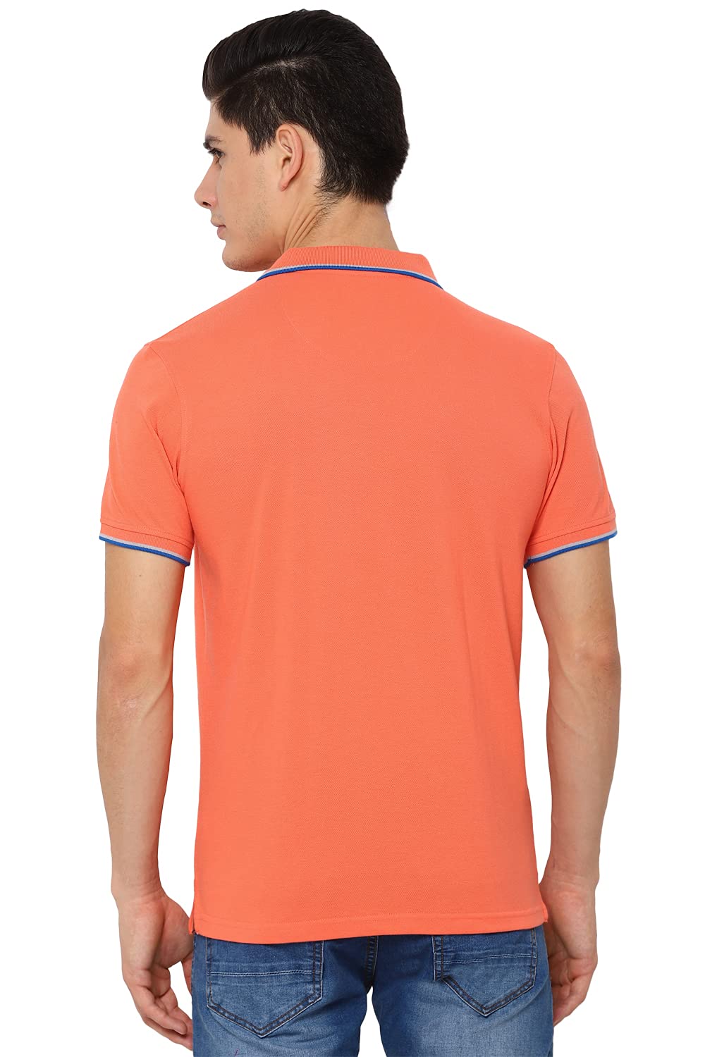 Allen Solly Men's Solid Regular Fit Polo T-Shirt