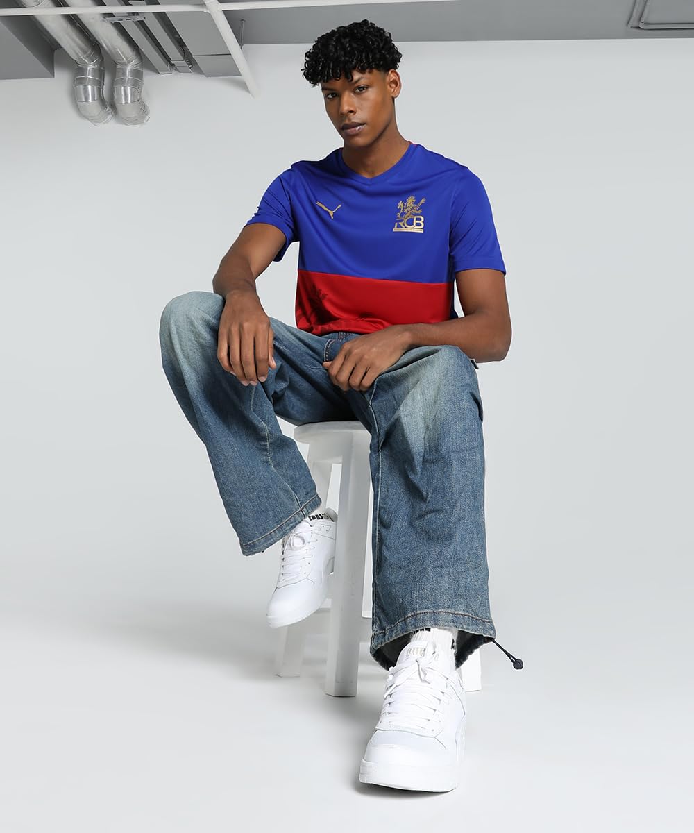 Puma Mens Ipl 2024 Rcb Regular Fit Jersey Plain