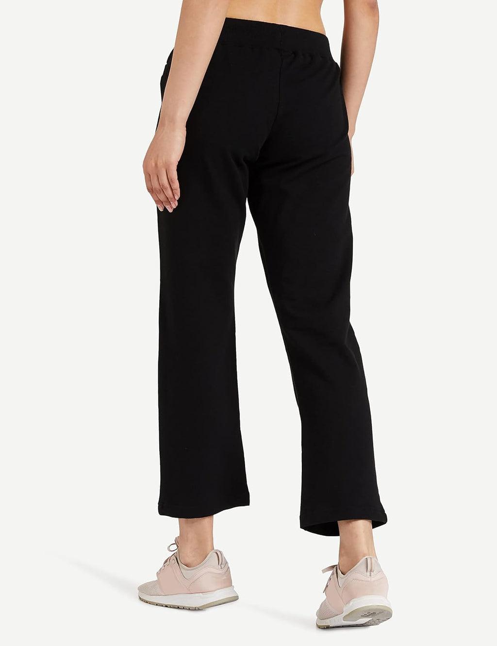 Amazon Brand - Symbol Women's Regular Mid Rise Ankle Length Straight Fit All-Season Jogger Track Pant