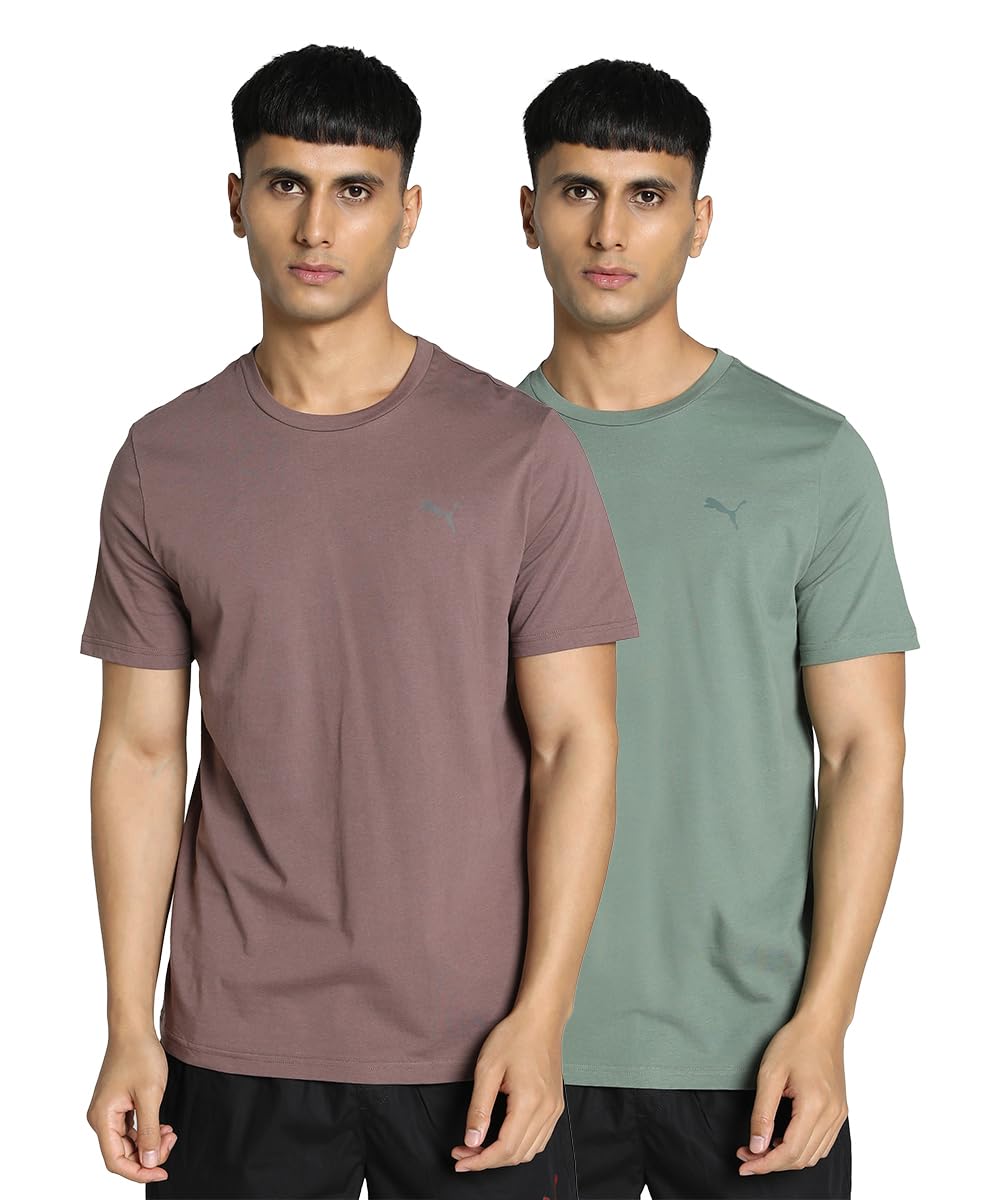 Puma Men's Solid Regular Fit T-Shirt