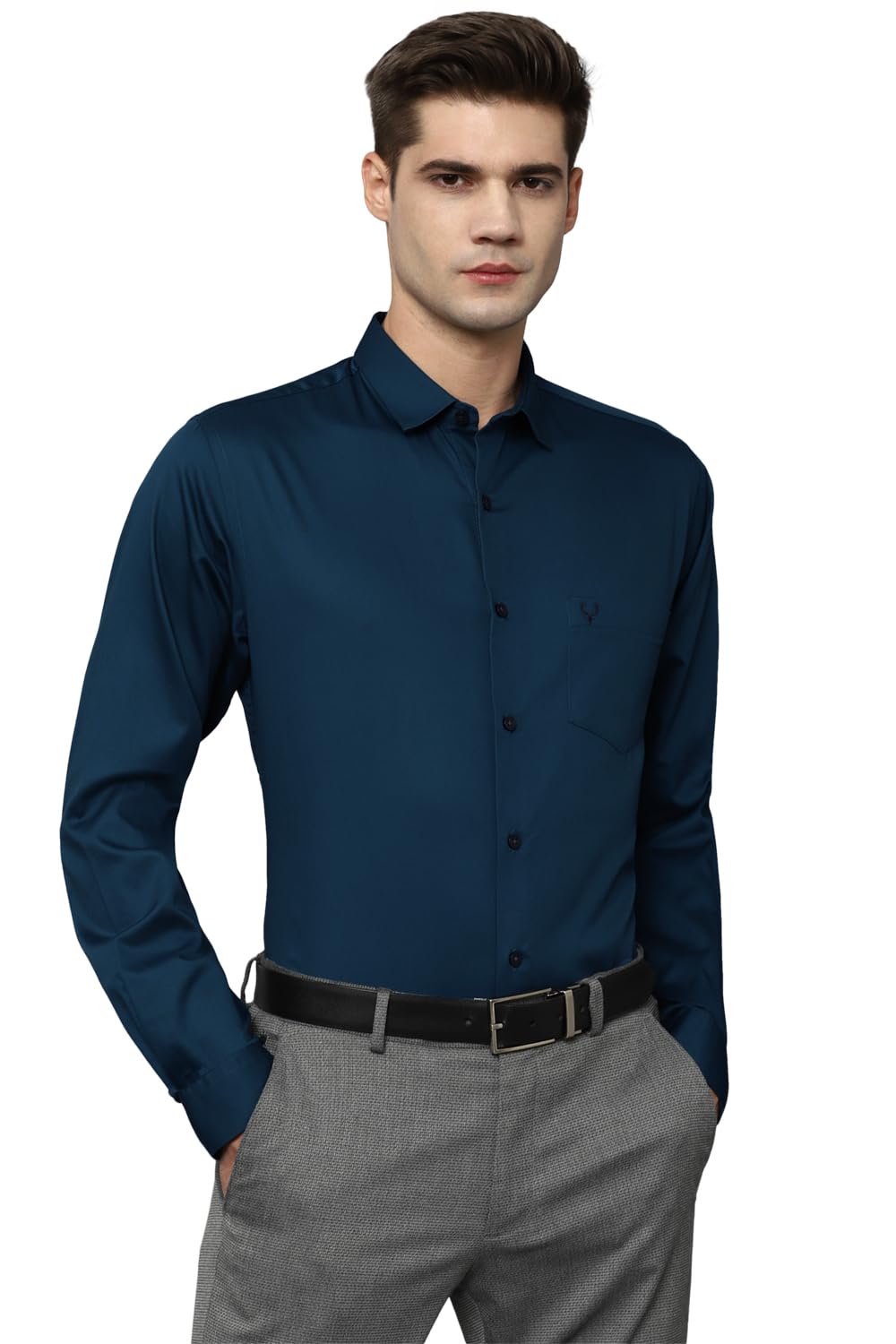 Allen Solly Men's Solid Regular Fit Shirt