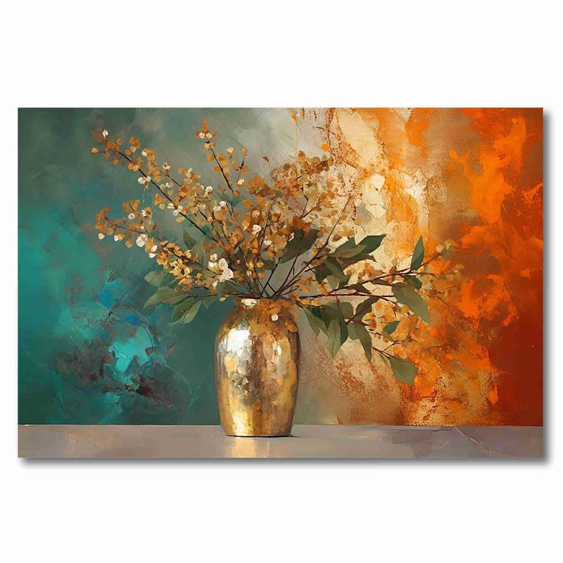 SAF paintings Unframed Rolled Art Print||Abstract Flower Canvas Wall Art Print for Home Décor And Office||Unframed canvas Painting For Wall decor||Home wall and Office Interior CR-144