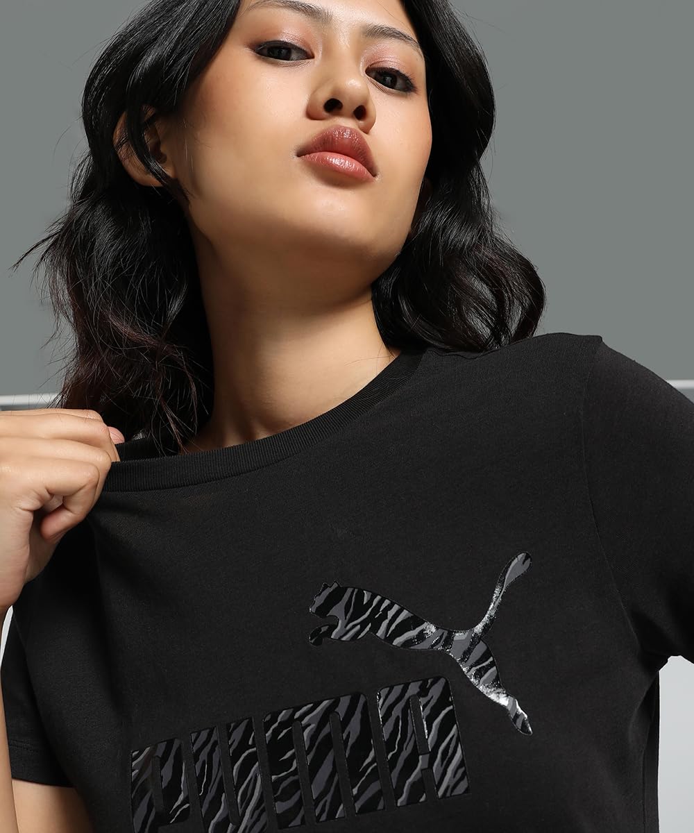 Puma Women's Printed Regular Fit T-Shirt