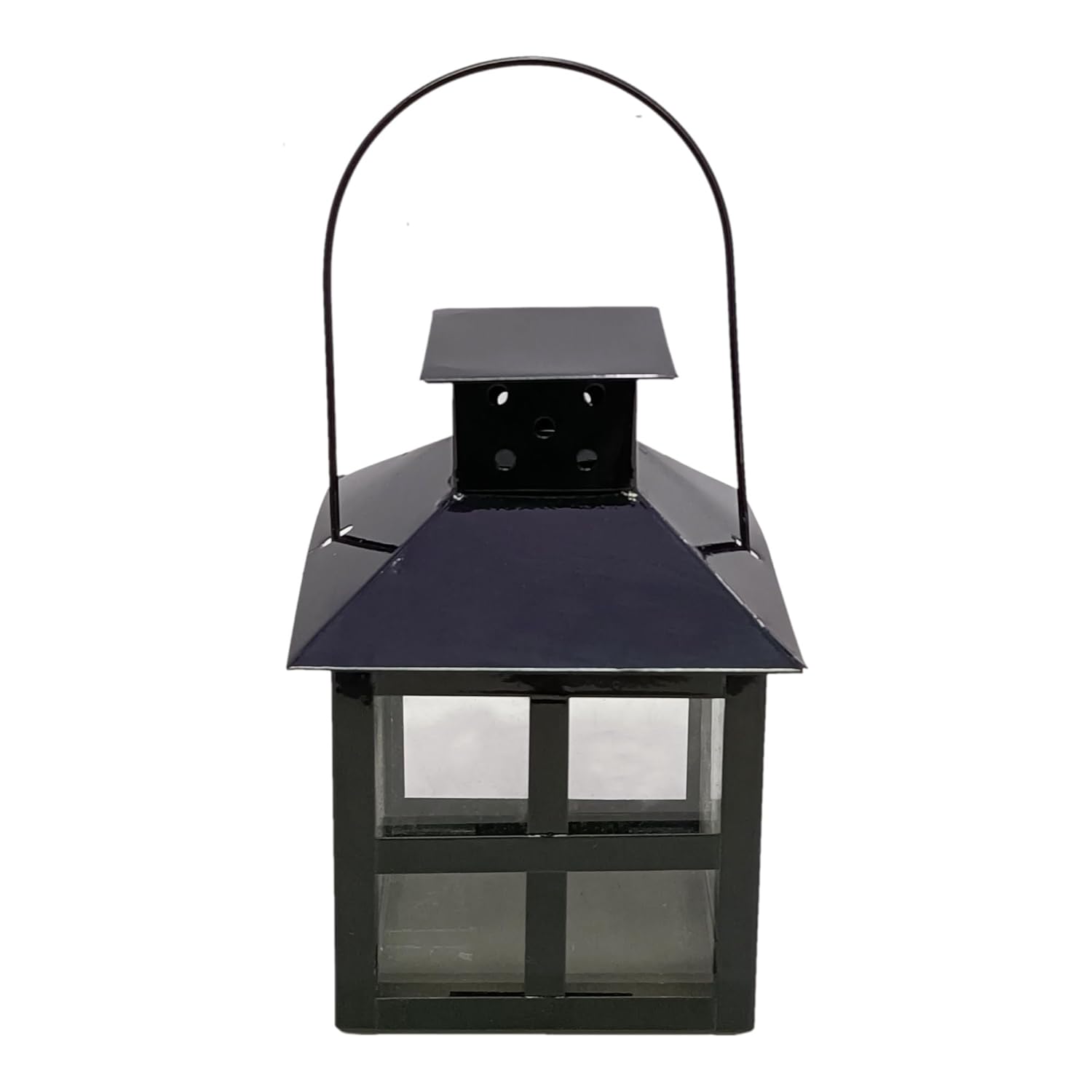 Extreme Karigari Metal Lantern for Home Decor | Tealight Candle Holder | Ideal for Diwali, Festivals, Christmas, New Year | Home Decor (Black)