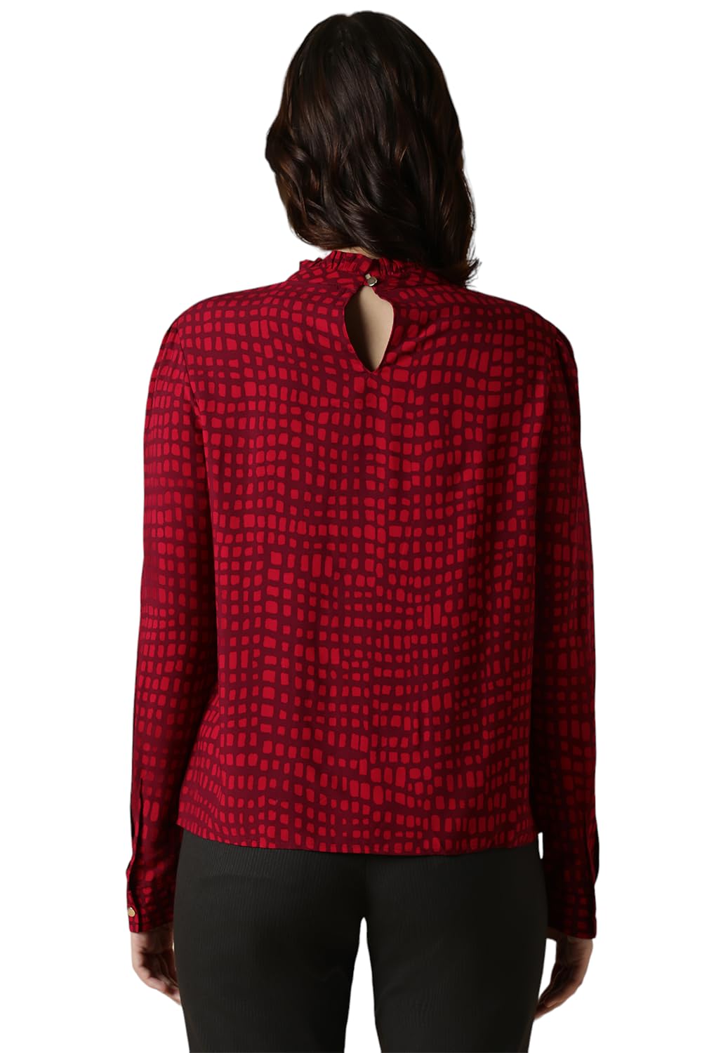 Allen Solly Women's Pink Full Sleeve Casual Shirt