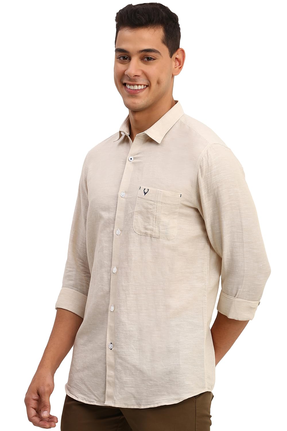 Allen Solly Men's Solid Slim Fit Shirt