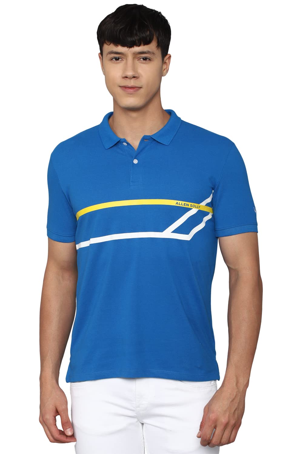Allen Solly Men's Solid Regular Fit Polo T-Shirt