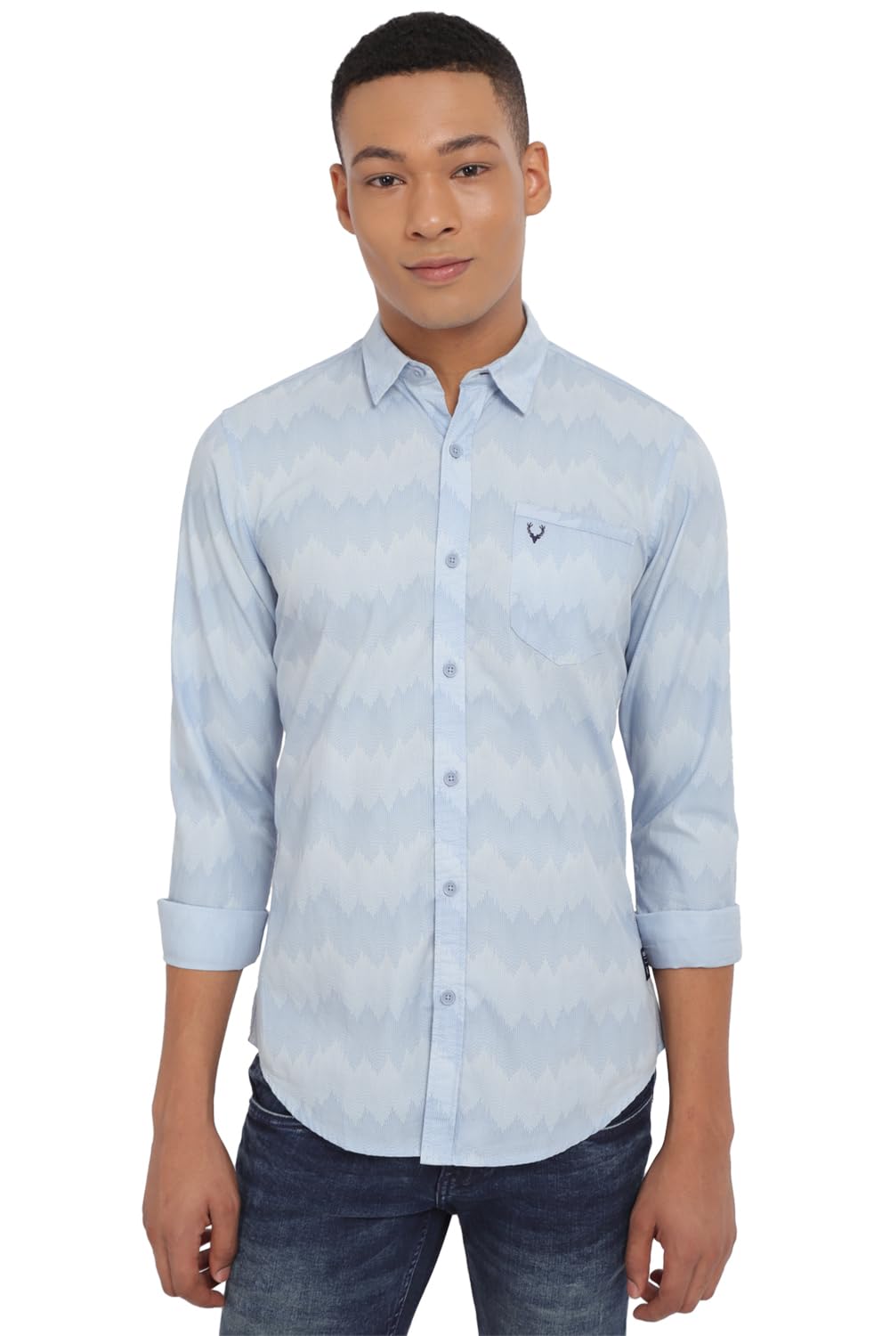 Allen Solly Men's Printed Regular Fit Shirt