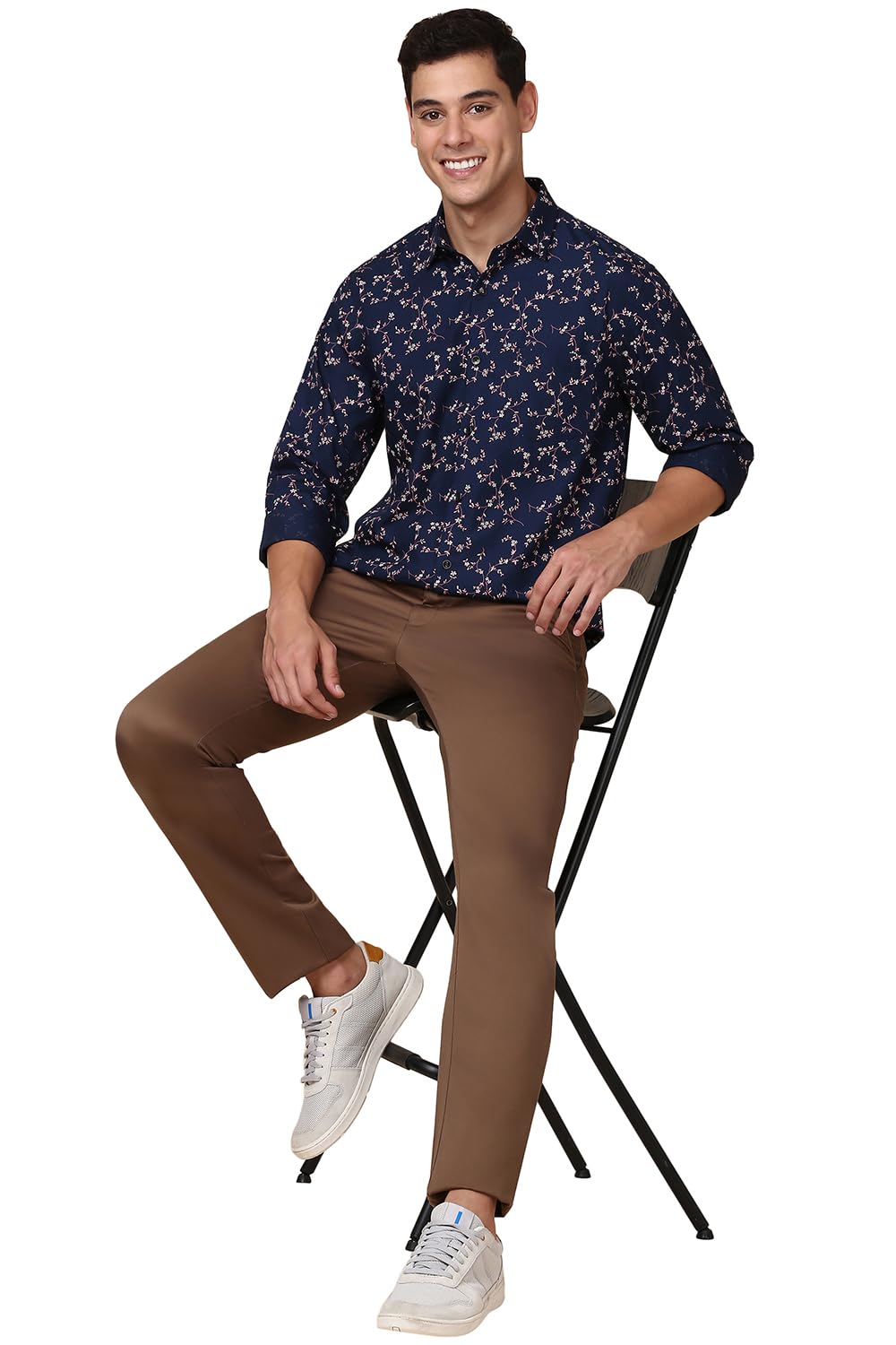 Allen Solly Men's Printed Slim Fit Shirt