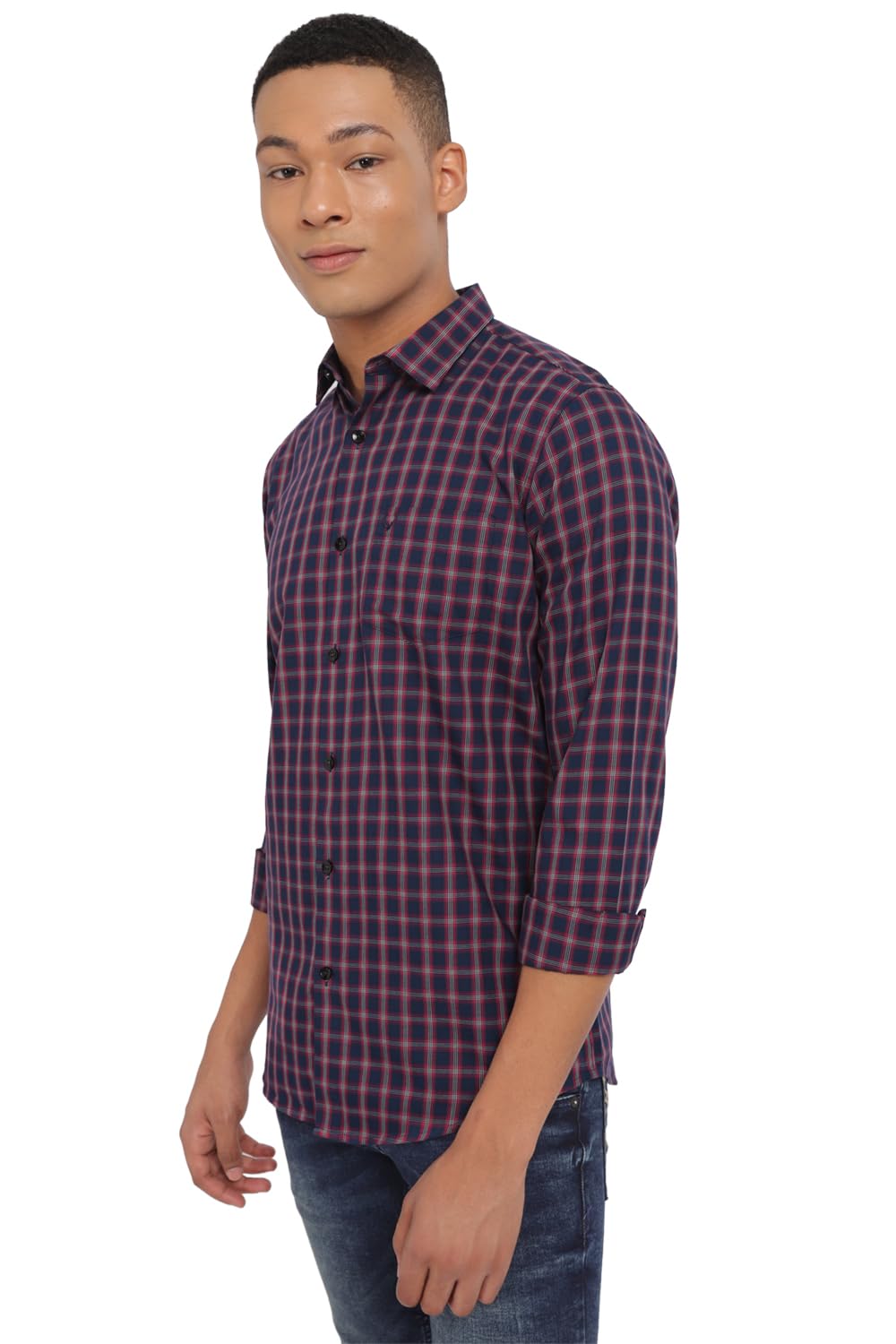 Allen Solly Men's Checkered Slim Fit Shirt