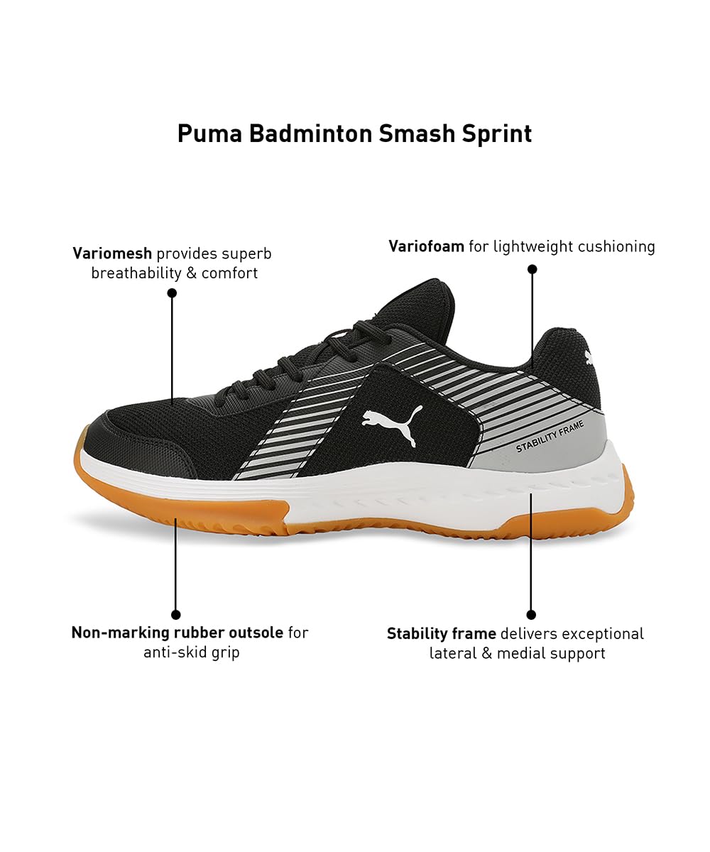 Puma Unisex Badminton Smash Sprint Indoor Shoe