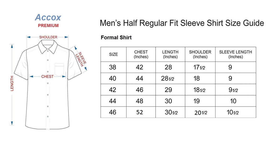 Accox Men's Cotton Checkered Formal Shirt (B08SBL5TZH)