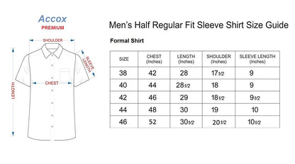 Accox Men's Cotton Striped Formal Shirt (B08YRBR6DB)