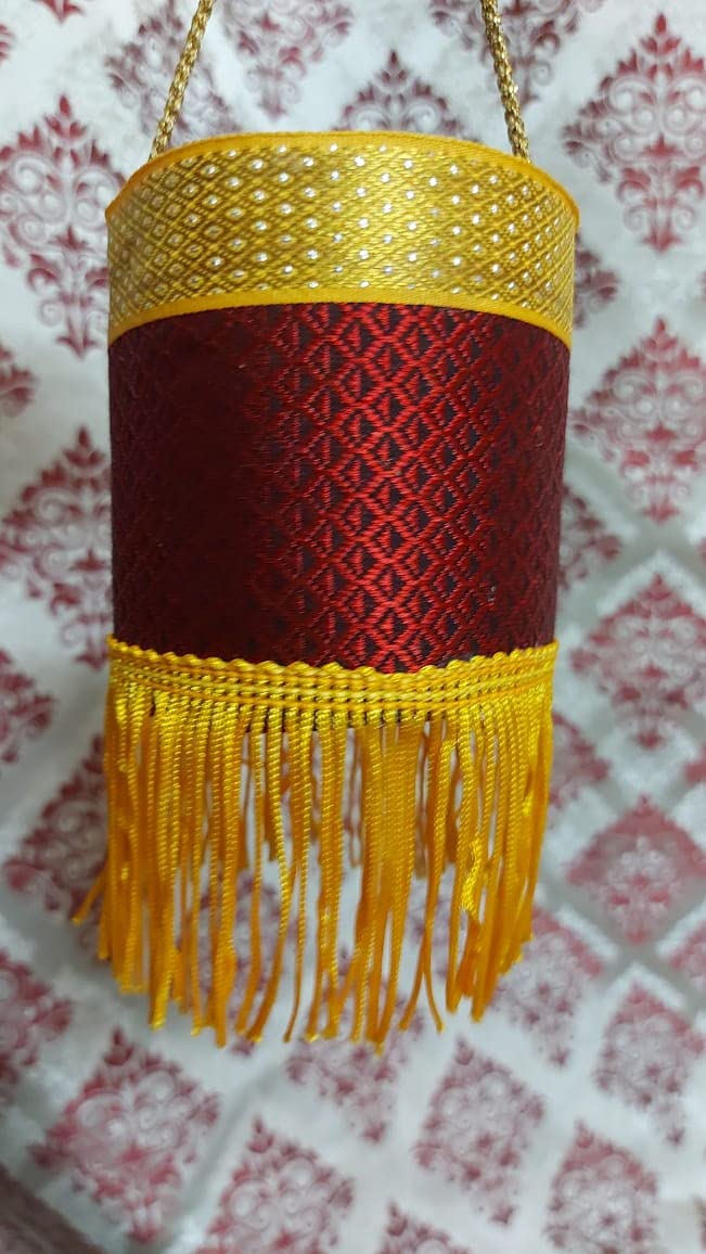 Handmade Diwali Kandil Khan Small Lamps (Large, Blue-Green-Pink-Yellow) Arnavi's Creation Diwali Kandil/Akash Butti/Handmade Lantern/Reusable/Night Lamp