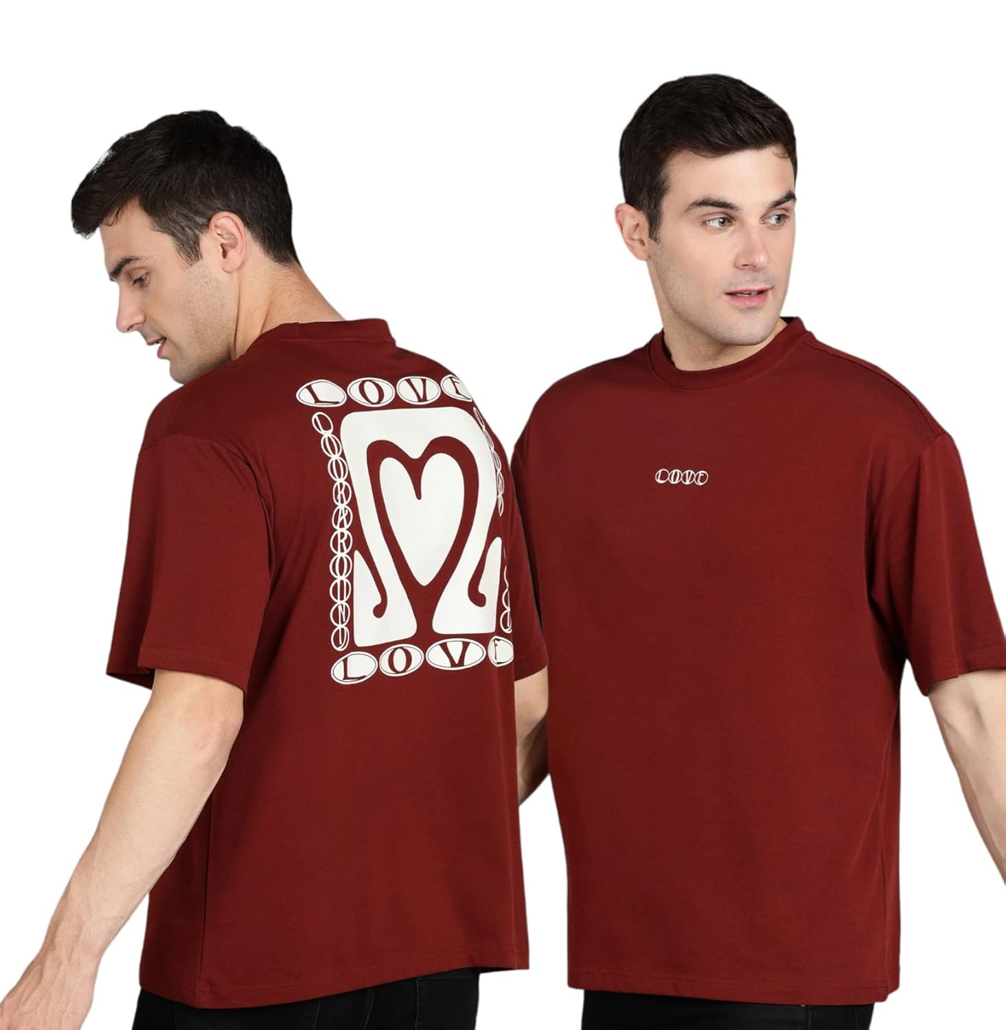 Alan Jones Clothing Men's Printed Premium Heavy Gauge Cotton Oversized T-Shirt-1