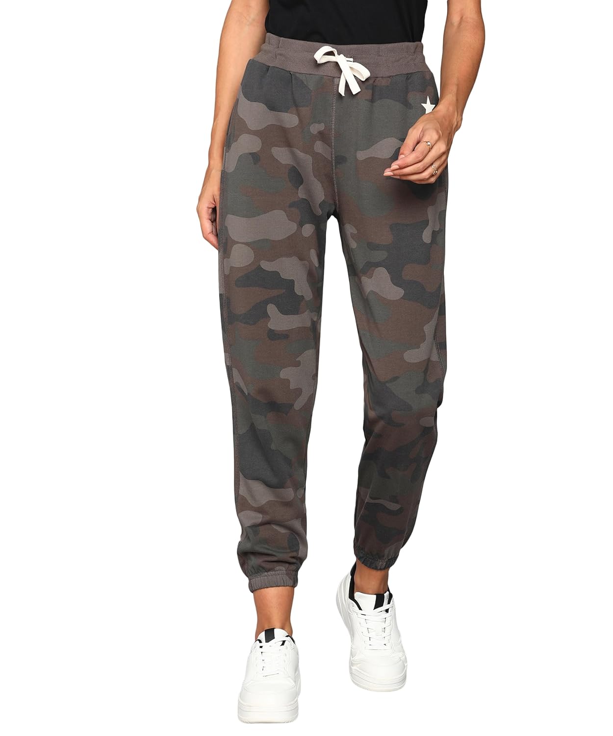 Alan Jones Clothing Women's Slim Fit Poly Cotton Track Pant