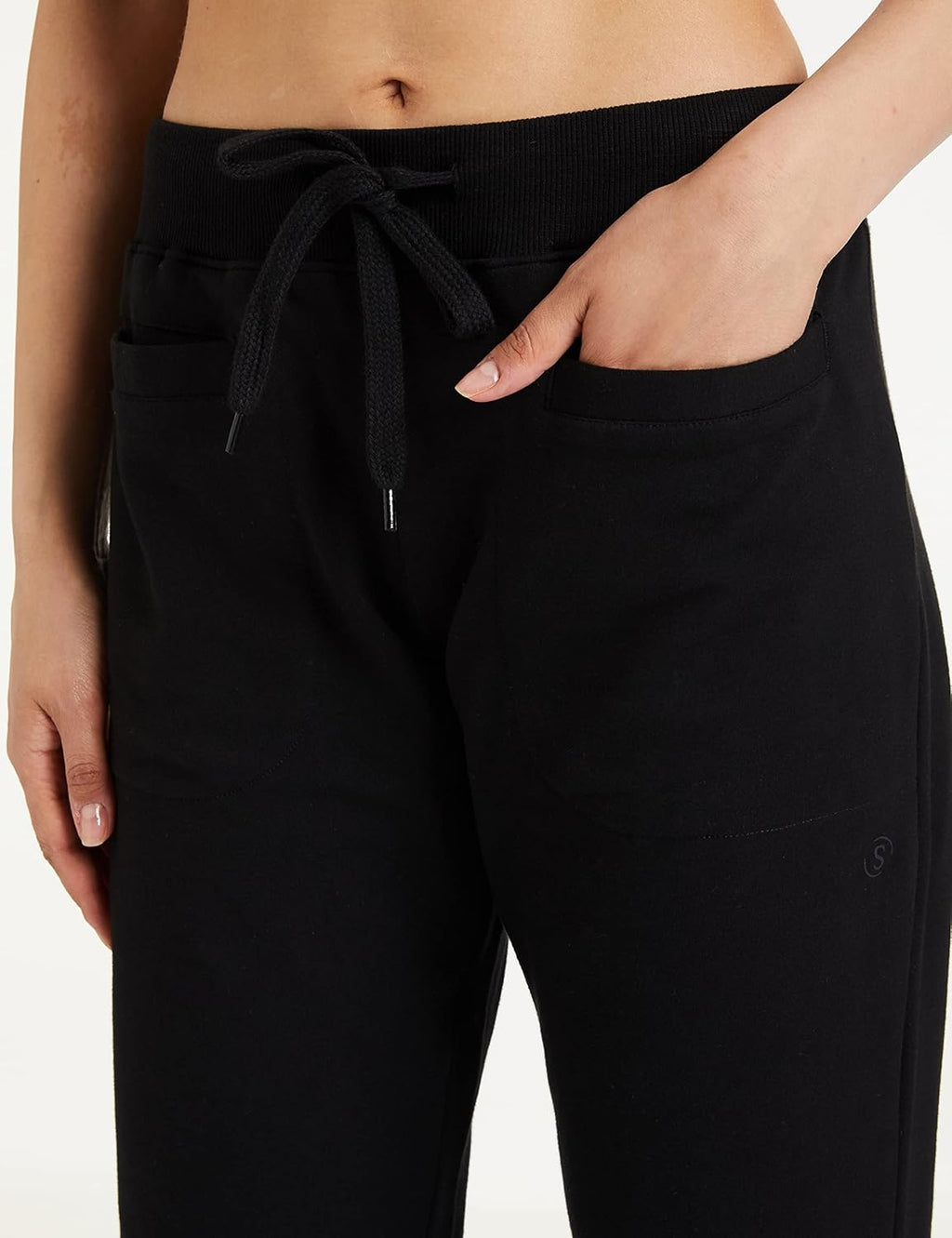 Amazon Brand - Symbol Women's Regular Mid Rise Ankle Length Straight Fit All-Season Jogger Track Pant