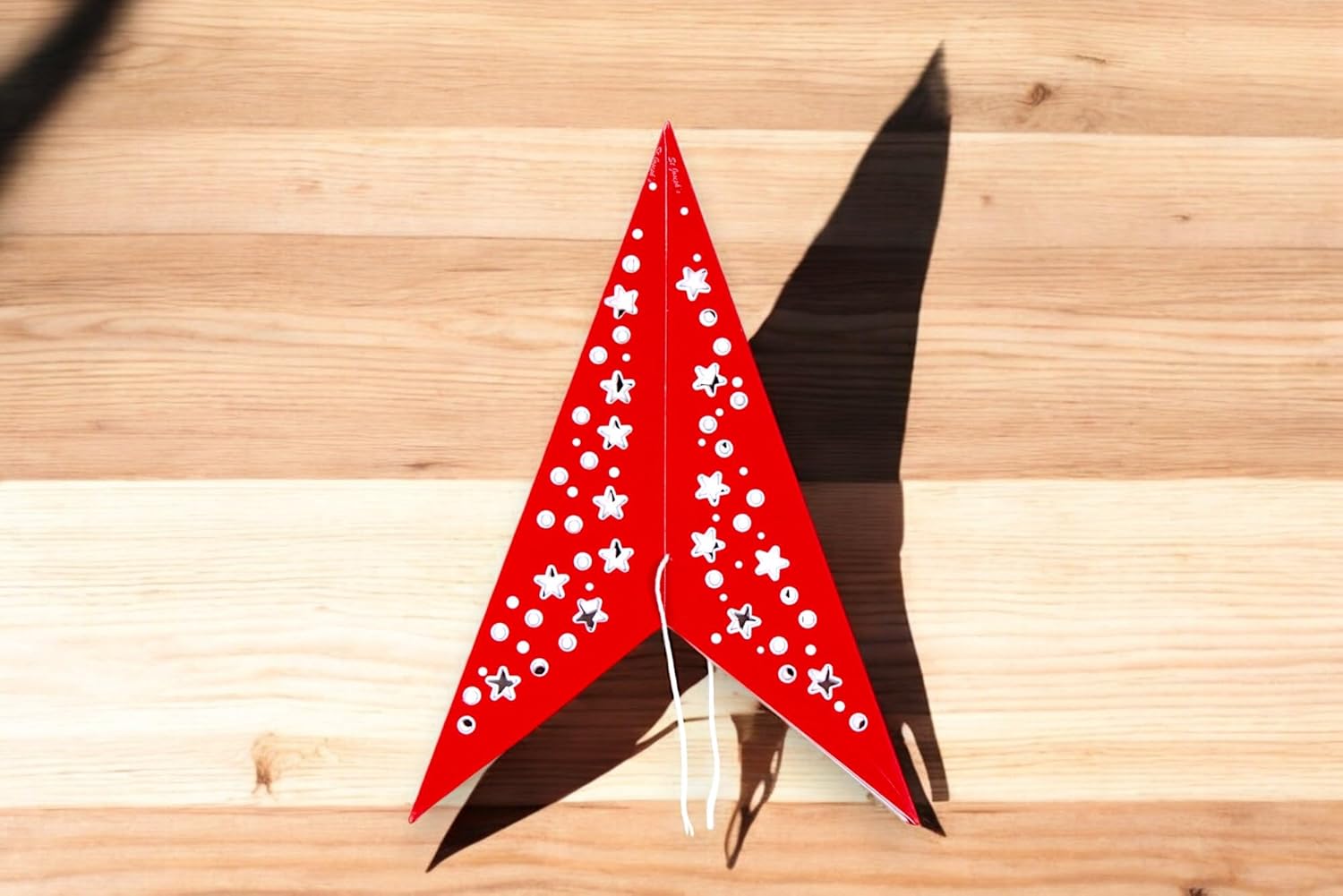 The Banner Company Red Hanging Paper Star|Diwali Decorative Star|Hanging Star for Diwali, Christmas, Party, Birthday, New Year Decoration|Xmas Party Decor Paper Star |28" unfolded| 7 pointed Pack of 1