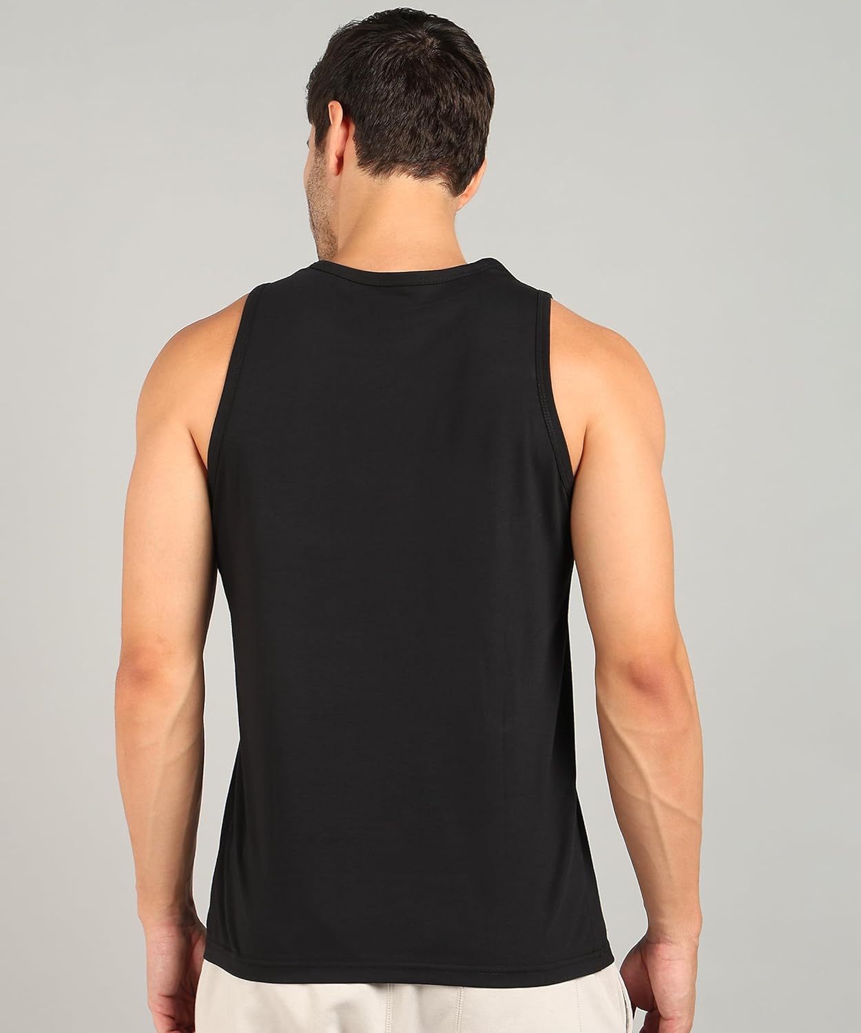 Alan Jones Clothing Men's Printed Cotton Sleeveless Regular Fit T-Shirt-4