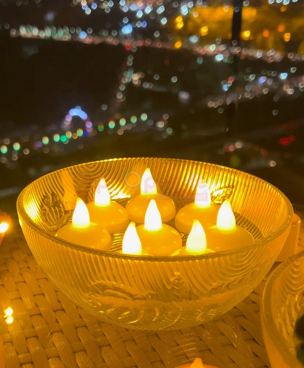 Propsicle Diwali Diya Water Sensor Activated Candle Warm Ambient Lights Led Nugget Diyas for Home Diwali Festival Decoration (Pack of 12)