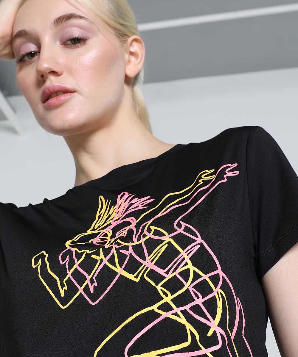 Puma Women's Graphic Print Regular Fit T-Shirt