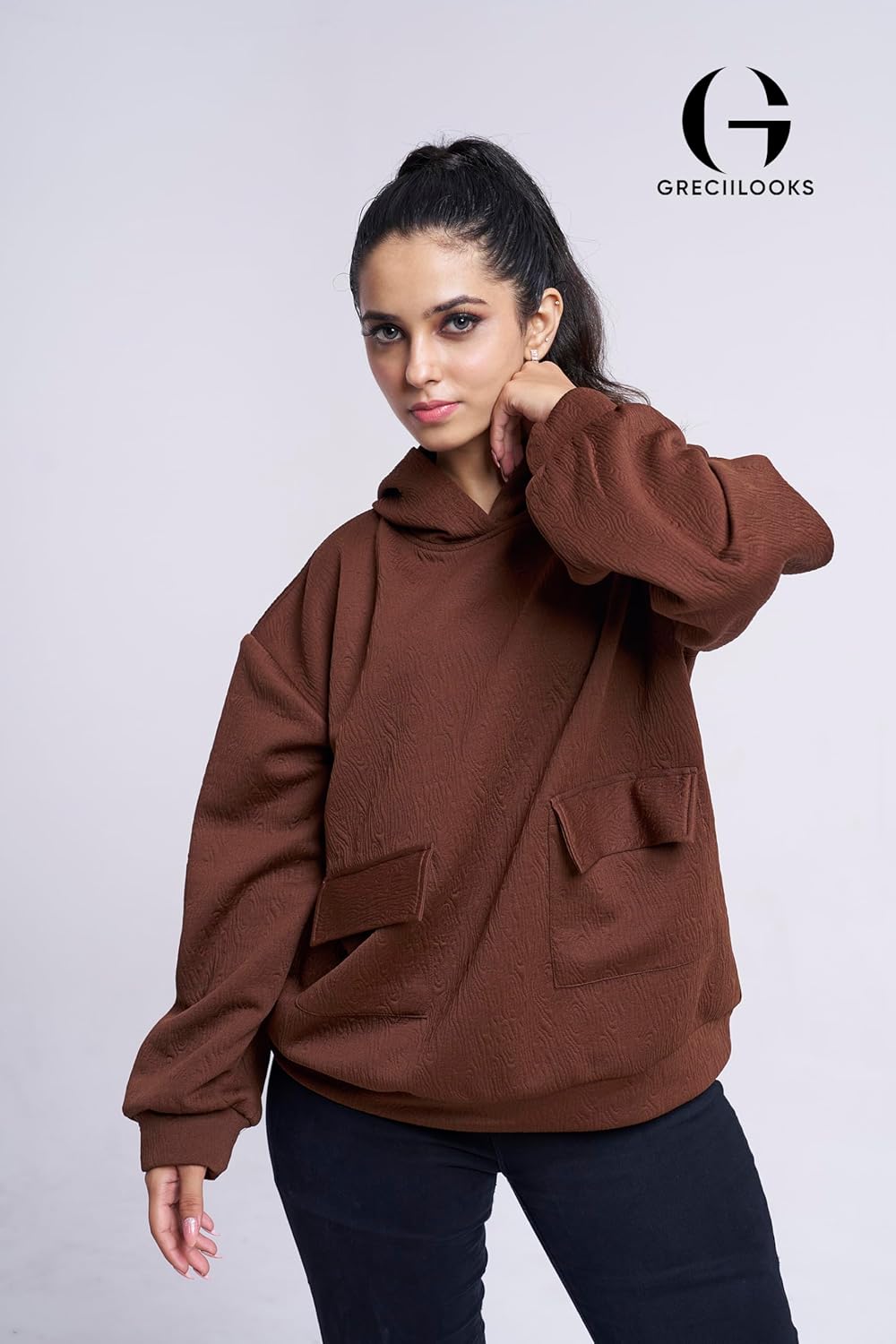 GRECIILOOKS Cotton Winter Hoodies for Women