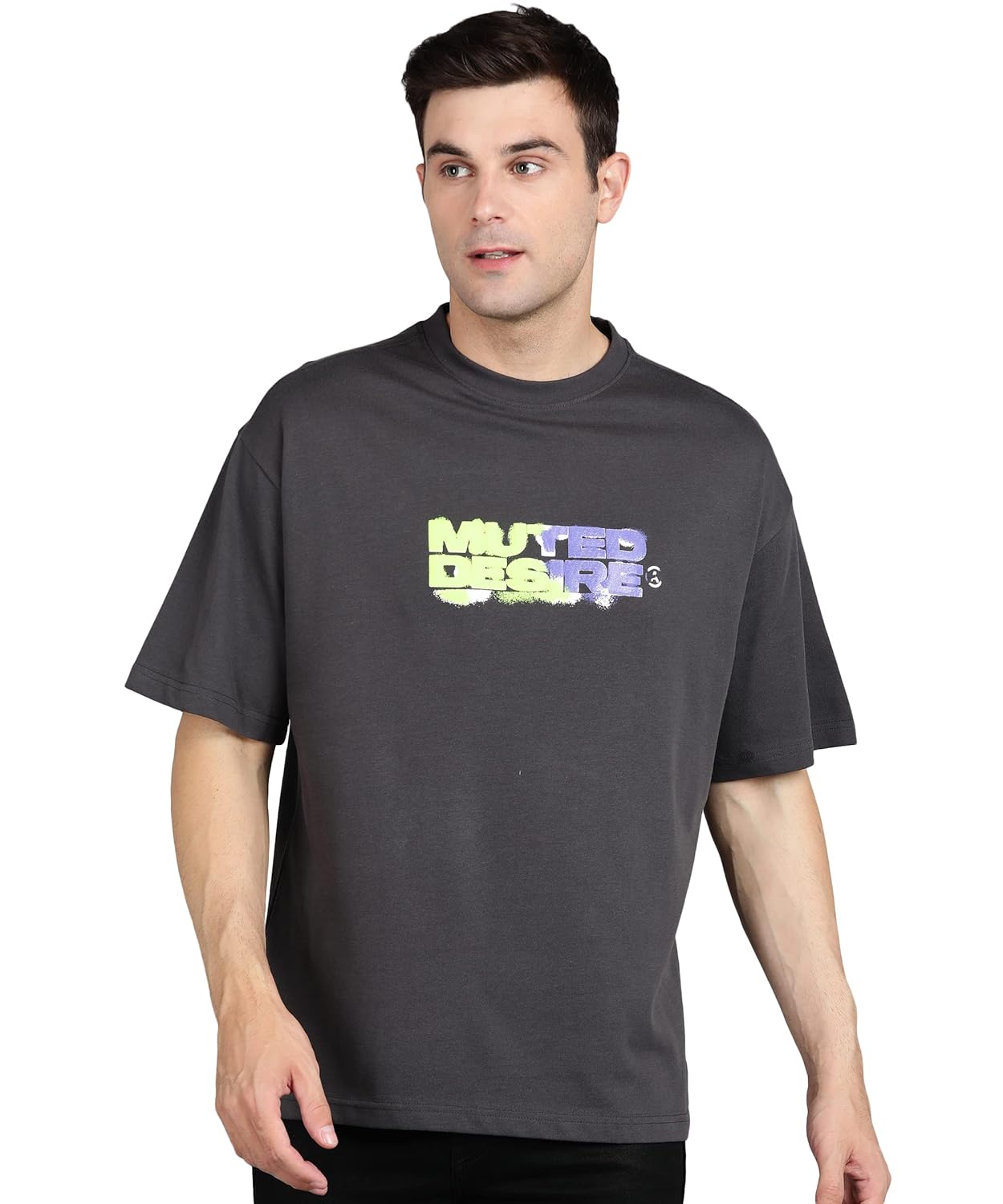Alan Jones Clothing Men's Printed Premium Heavy Gauge Cotton Oversized T-Shirt-1