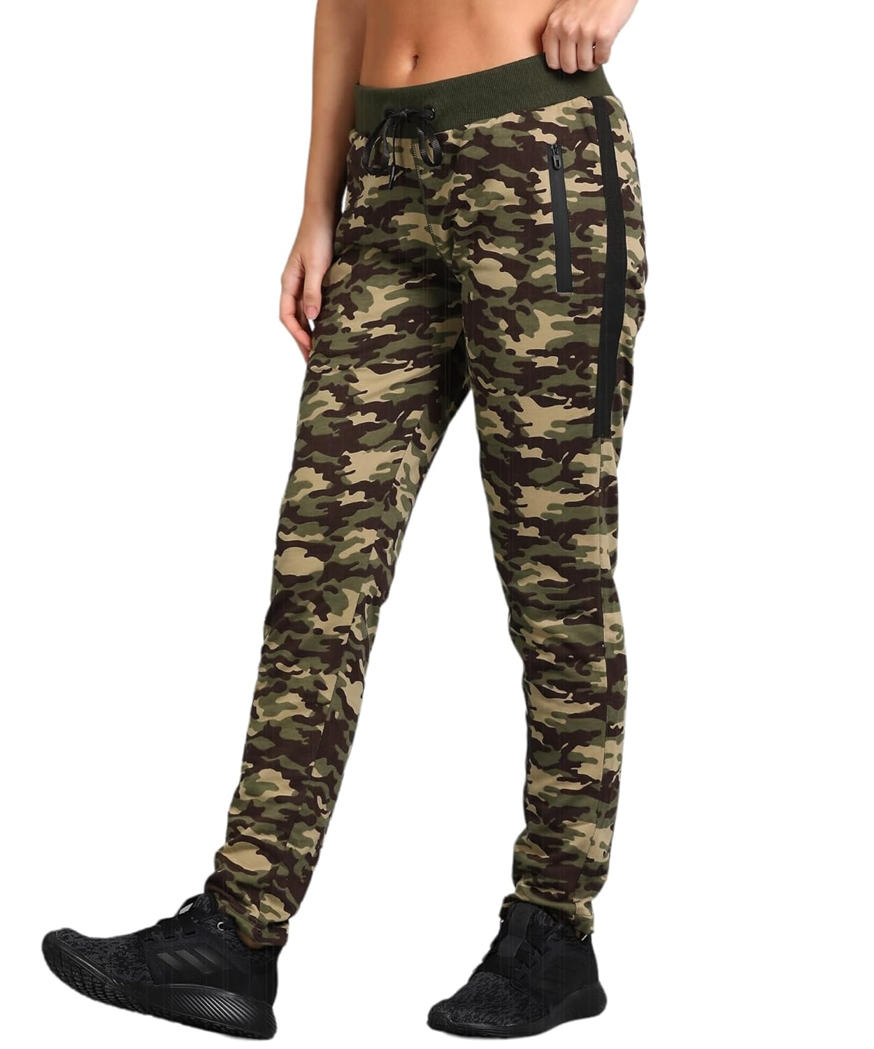Alan Jones Clothing Women's Camouflage Joggers Track Pant