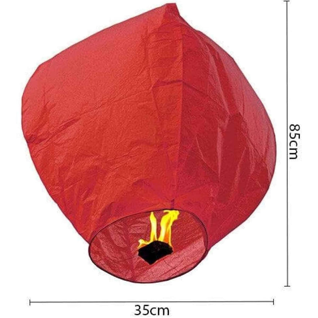 PRINT BHARAT Flying Night Sky Light Candle for Diwali/Christmas/Sky Lanterns Multicolour Hot Air Balloon/Birthday/All Festival Multicolor,Paper (Sky Lanten 5)
