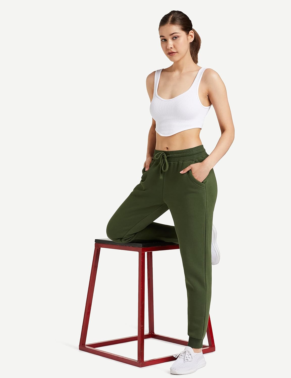 Amazon Brand - Symbol Women's Ankle Length Winter Jogger Track Pants
