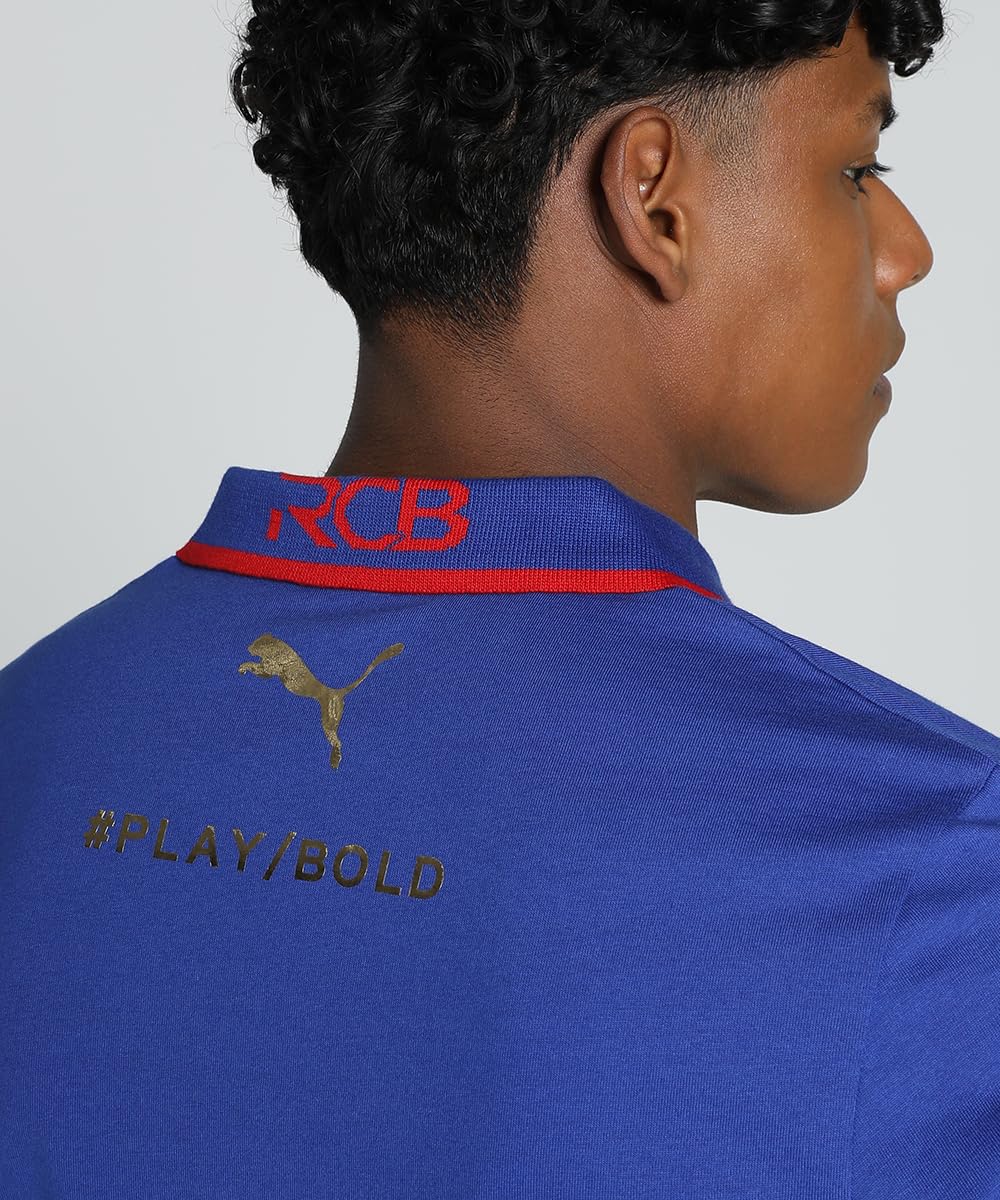 Puma Mens Ipl Rcb Regular Fit Polo T-Shirt