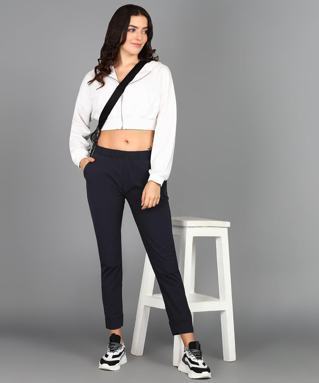 Alan Jones Clothing Women Solid Extra Stretch Joggers