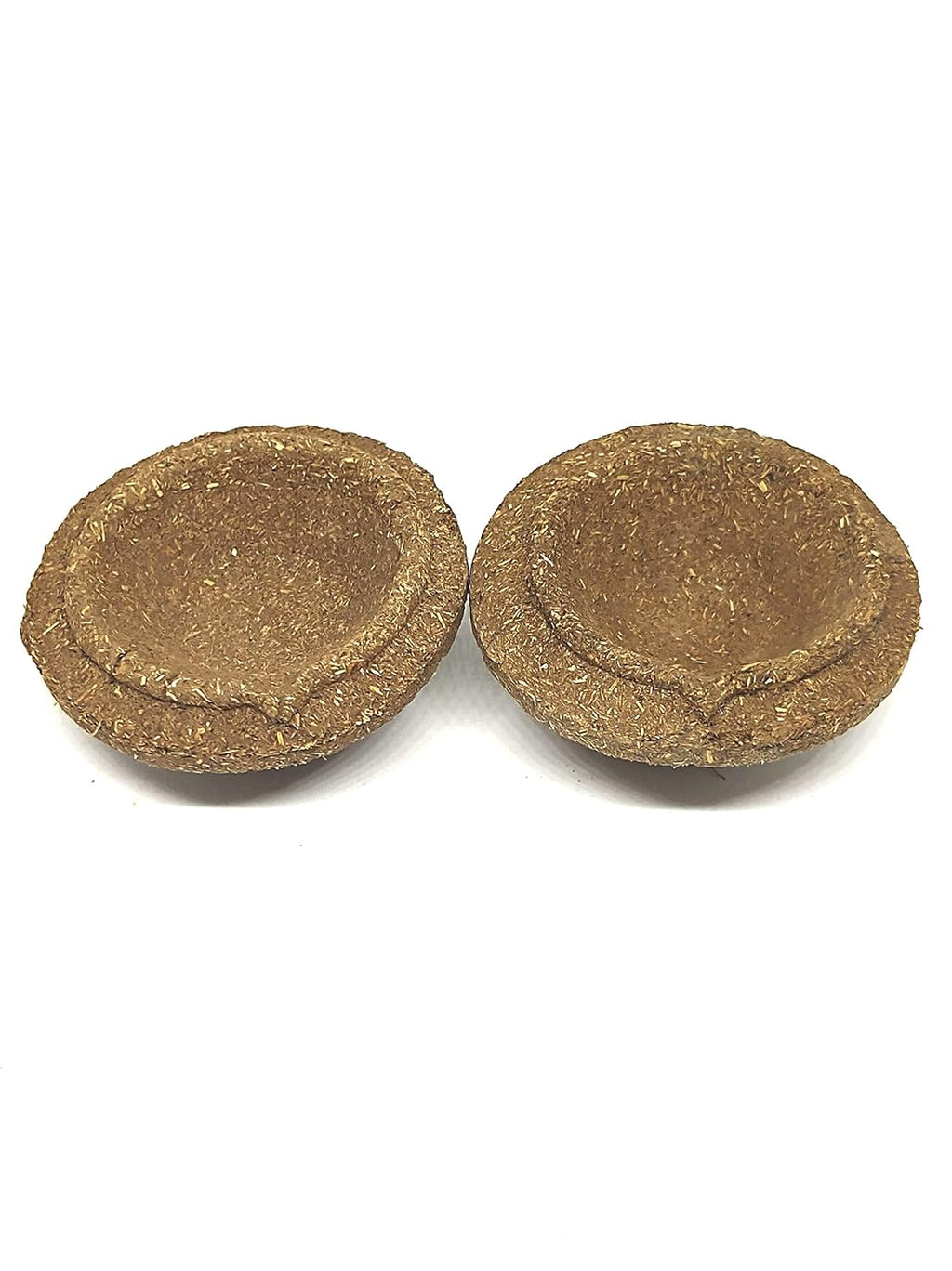 Green Roots Pure Cowdung Diyas Indian Desi Cow's Dung/Gobar Diyas Ideal for Havans, Navratri, Diwali Pujas, 60pcs