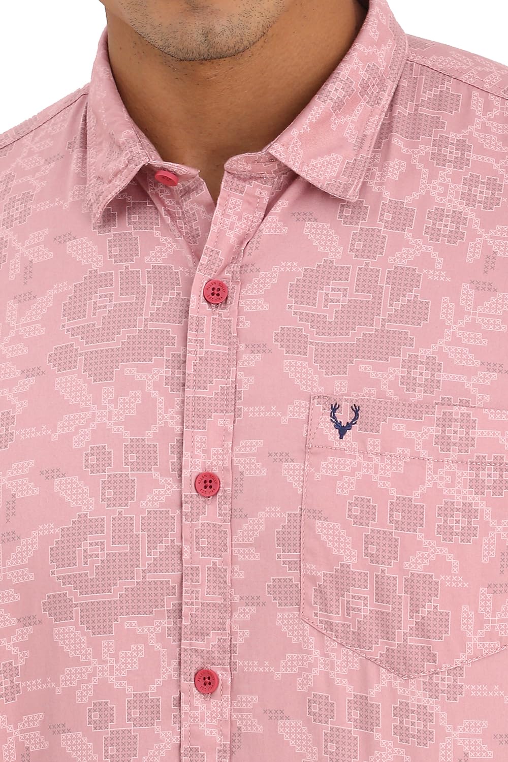 Allen Solly Men's Solid Regular Fit Shirt