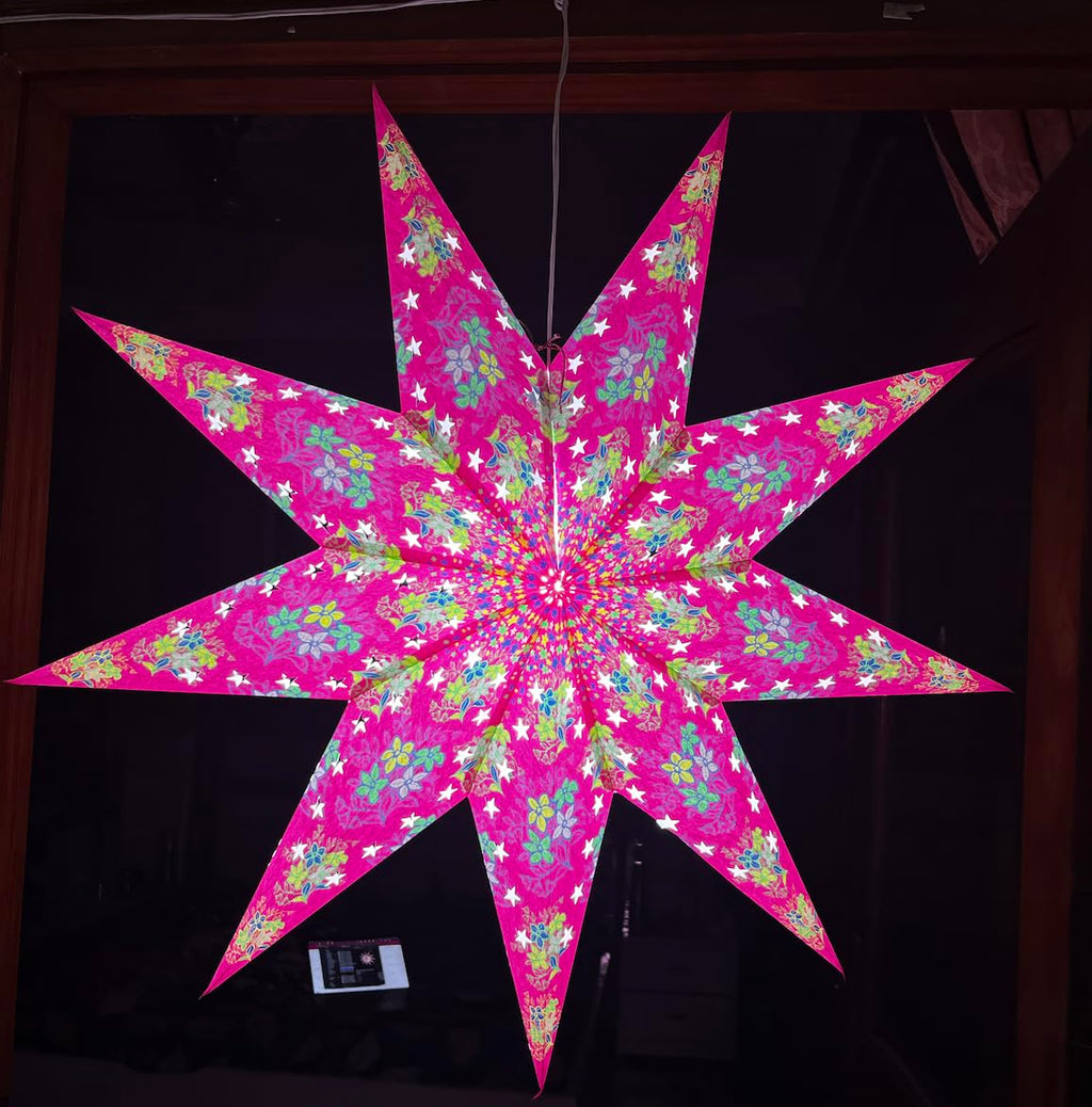 ALILA STAR Hanging Lantern Kandil Lamp Shade Akash kandil For Home Diwali Christmas Balcony Xmas Decoration Hotels Decor Decoration