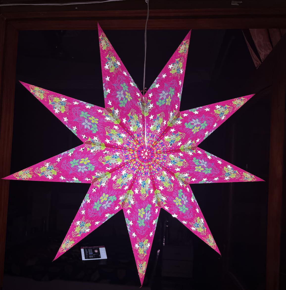 ALILA STAR Hanging Lantern Kandil Lamp Shade Akash kandil For Home Diwali Christmas Balcony Xmas Decoration Hotels Decor Decoration