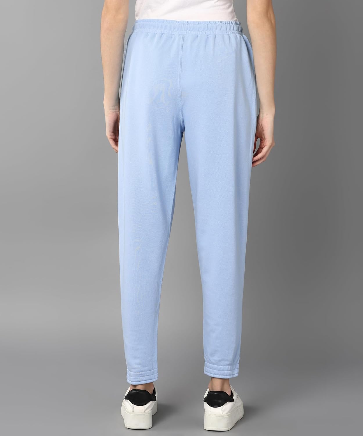 Alan Jones Clothing Women's Solid Comfort Fit Ankle Length Cotton Track Pant